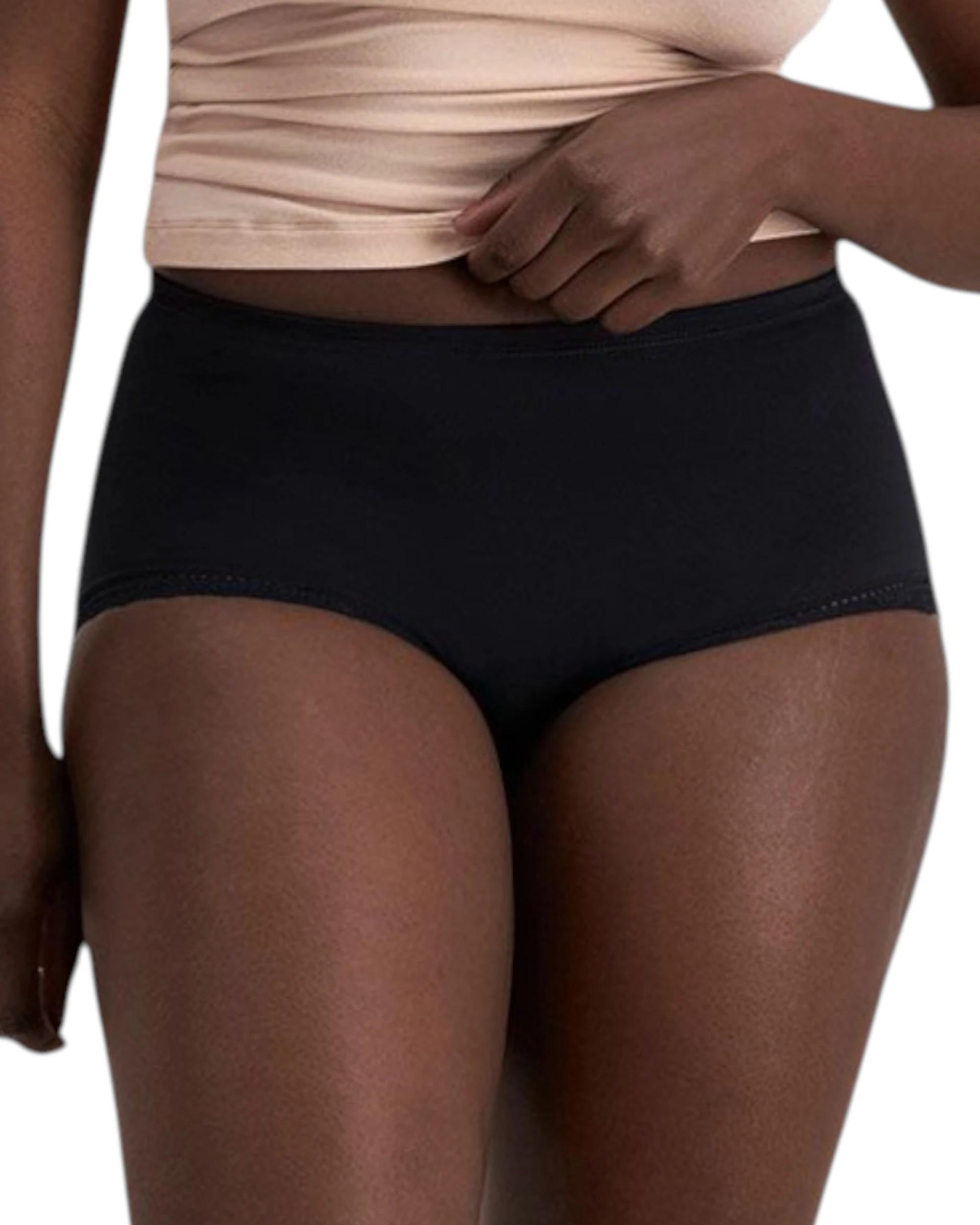 1 Jockey 5 Pack Womens Parisienne Delicate Full Brief Underwear BLACK, 1 of 4