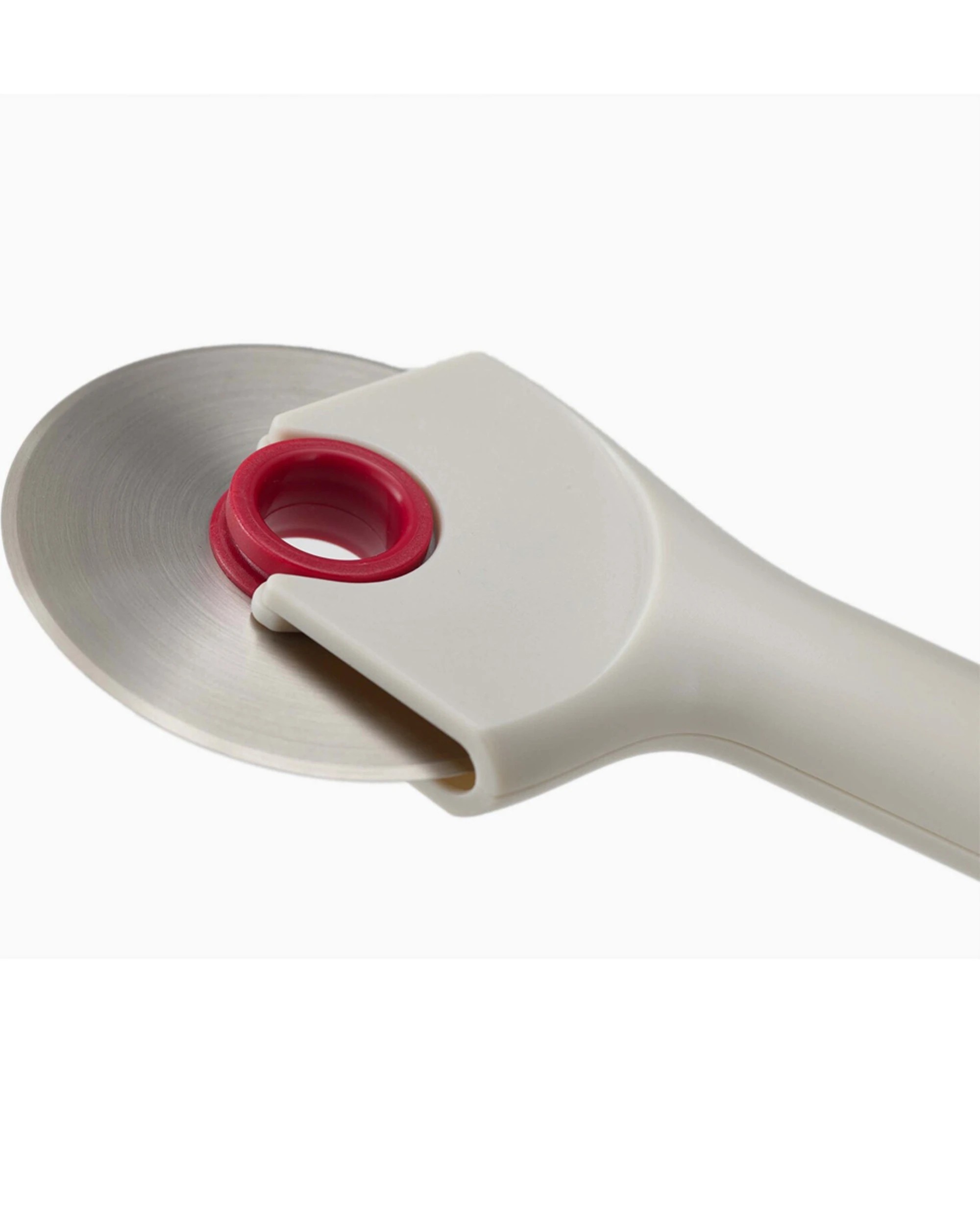 4 Joseph Joseph Ringo Pizza Wheel Cutter Stainless Steel 22cm Easy Clean Stone - White, 4 of 5