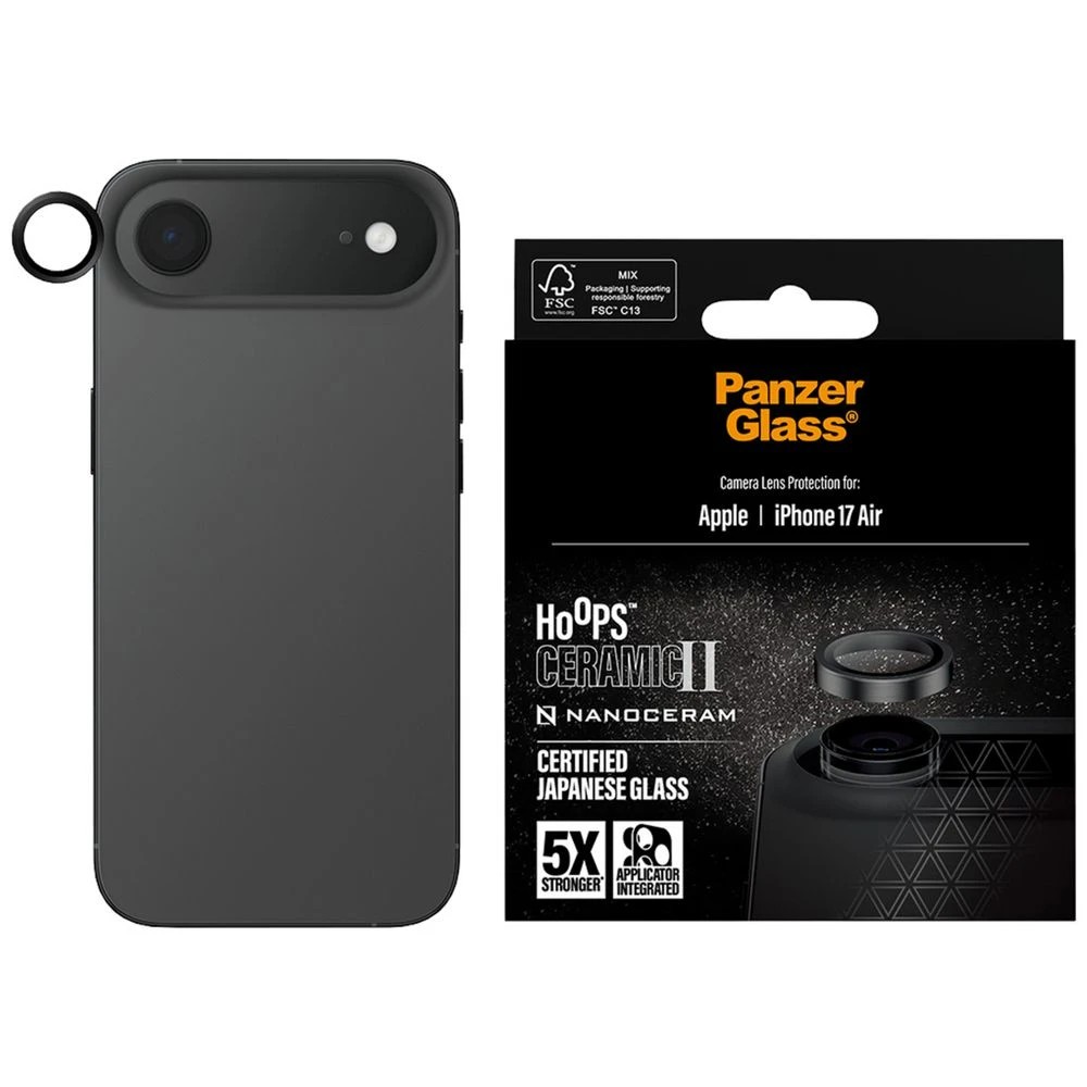 1 PanzerGlass Hoops Camera Lens Protector iPhone Air Ceramic, 1 of 3