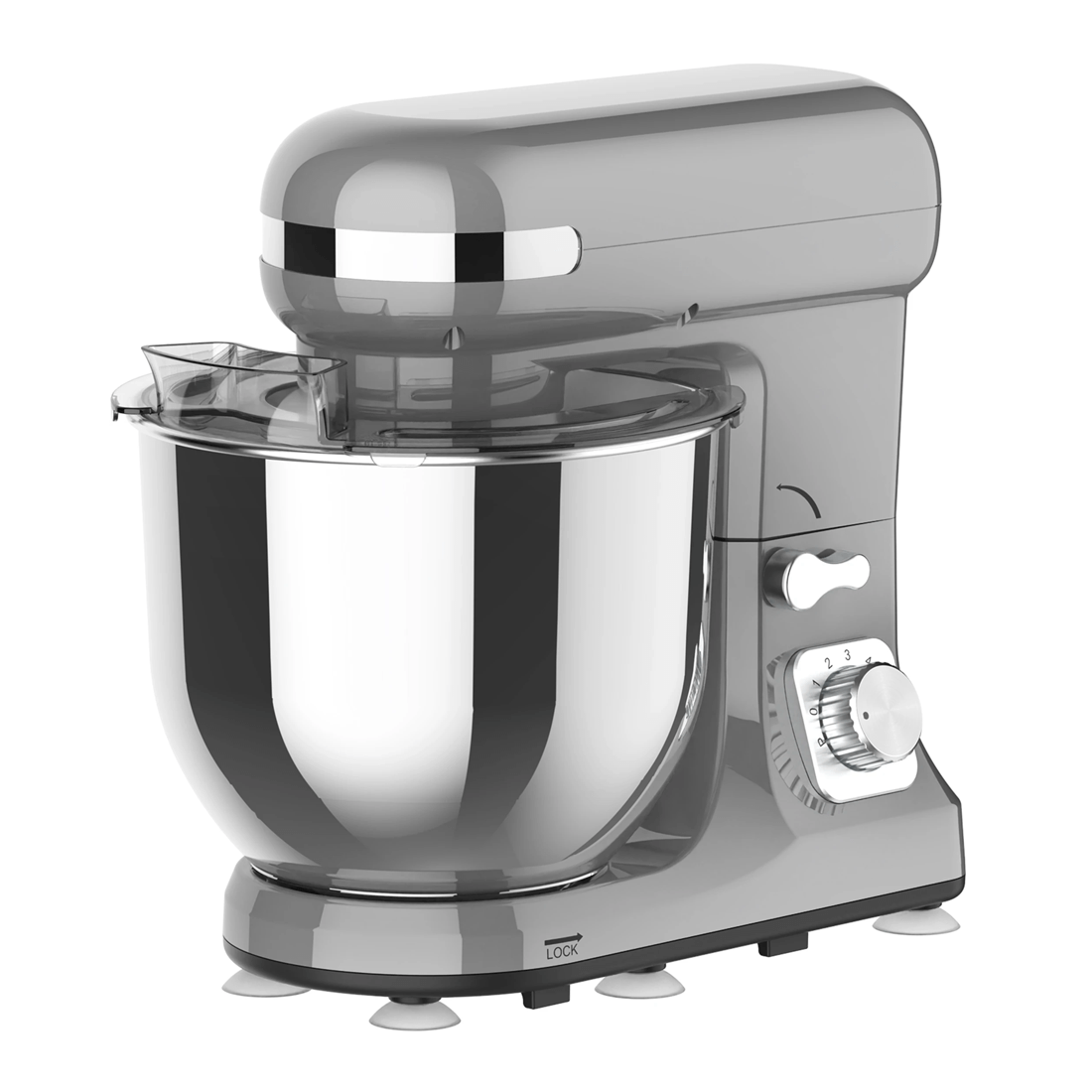 1 Advwin 1400w 6.5l Electric Stand Mixer Grey, 1 of 7