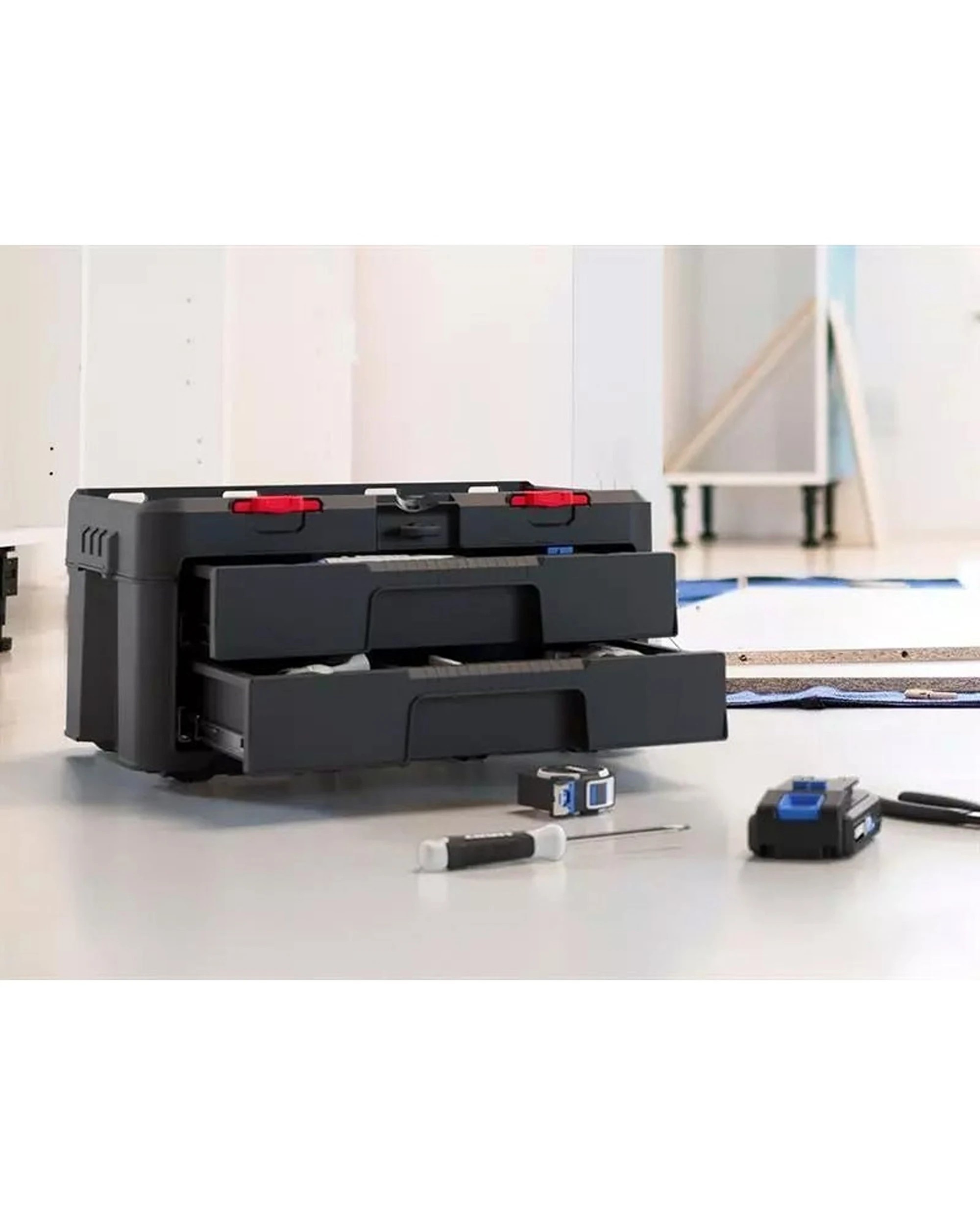 Keter Stack N Roll 2 Drawers Storage Unit Stackable Portable Organiser ...