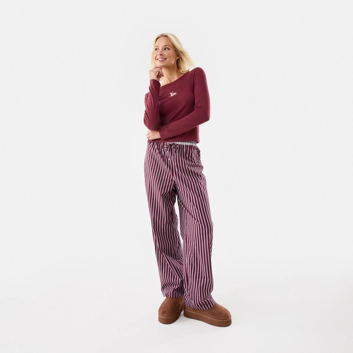 2 Contrast Waistband Woven Pants Ruby Strp, 2 of 6