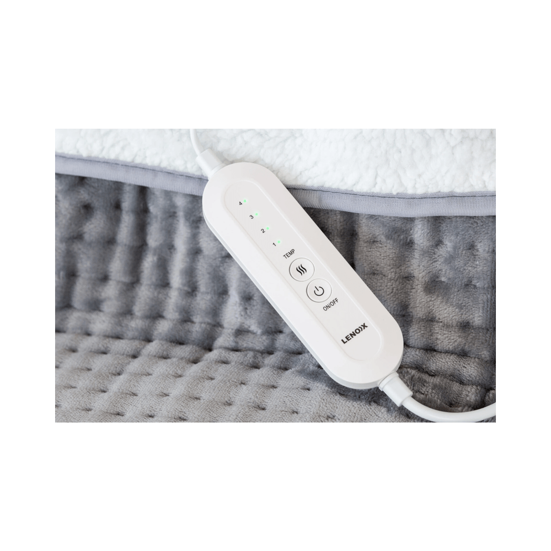 7 Lenoxx Plush flannel fleece Foot Warmer with 4 Temperature Settings, 7 of 7