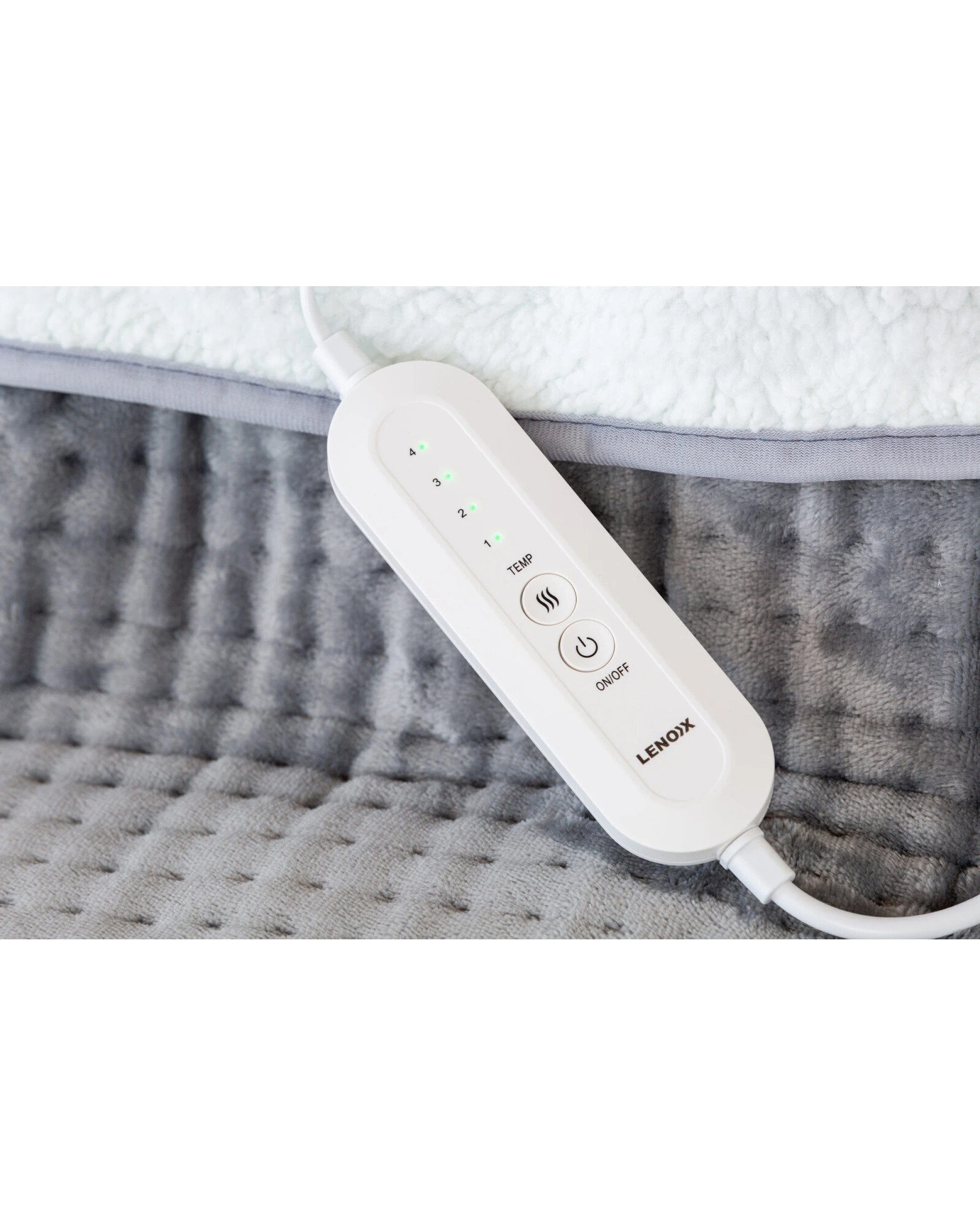 7 Lenoxx Plush flannel fleece Foot Warmer with 4 Temperature Settings, 7 of 7