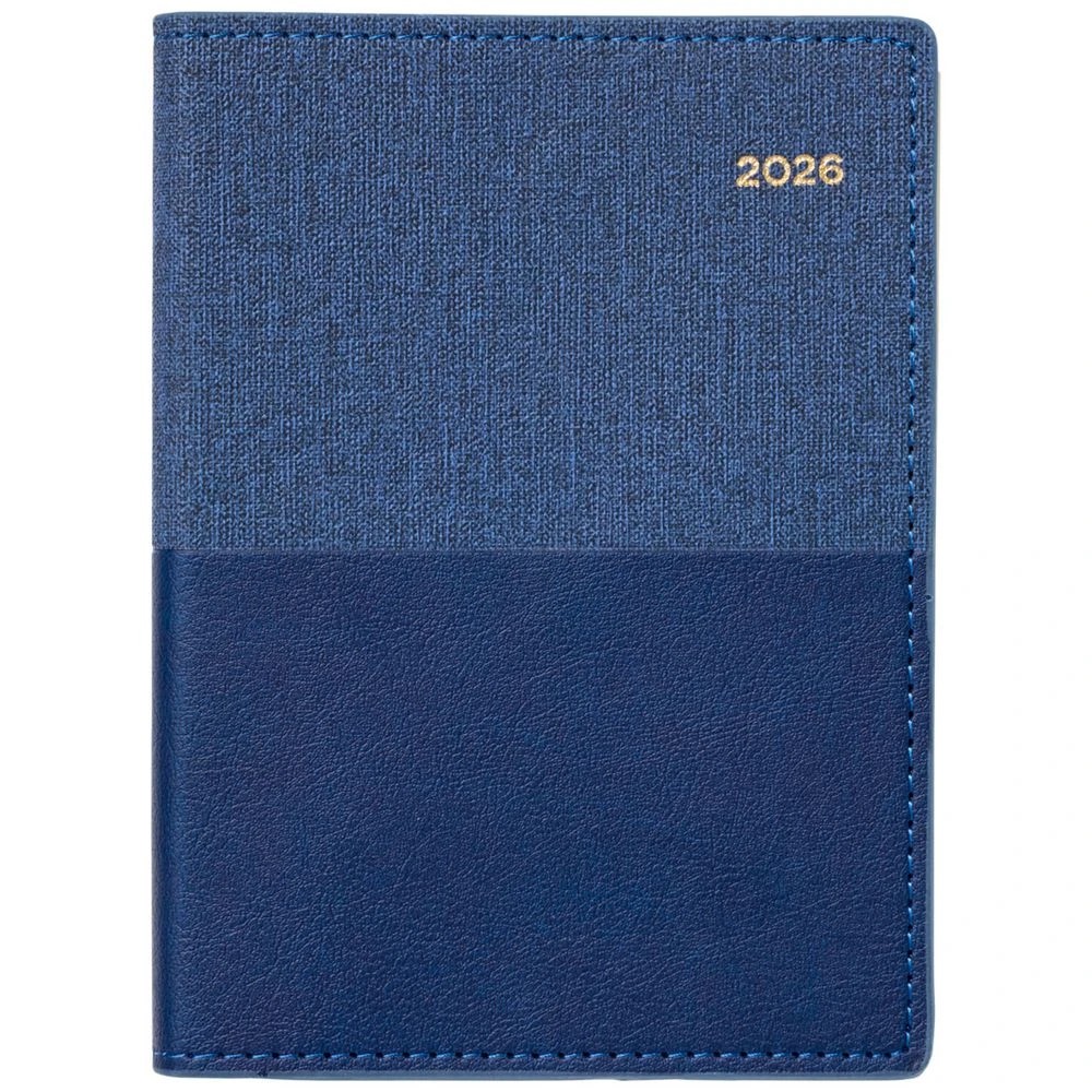 7 J.Burrows A6 Week to View 2026 2Tone Diary Spiral Navy, 7 of 7