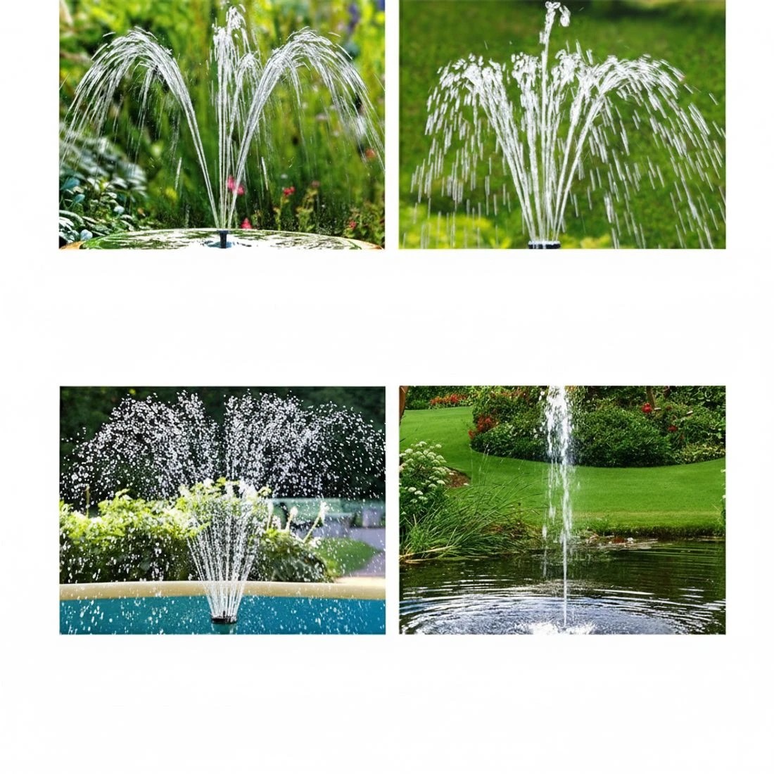 6 Gardeon Solar Pond Pump Submersible Water Fountain with Battery Kit LED Lights 4.3FT - Black, 6 of 6