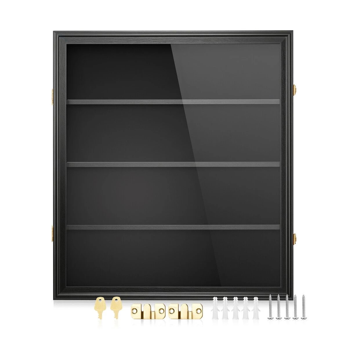 5 Ausway Graded Sports Card Display Case Lockable Wall Cabinet for Football Basketball Hockey Trading Cards, 5 of 7