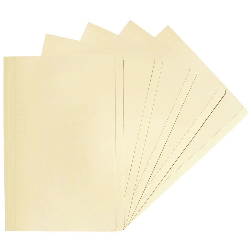 4 J.Burrows Manila Folder Foolscap Buff 100 Pack, 4 of 5