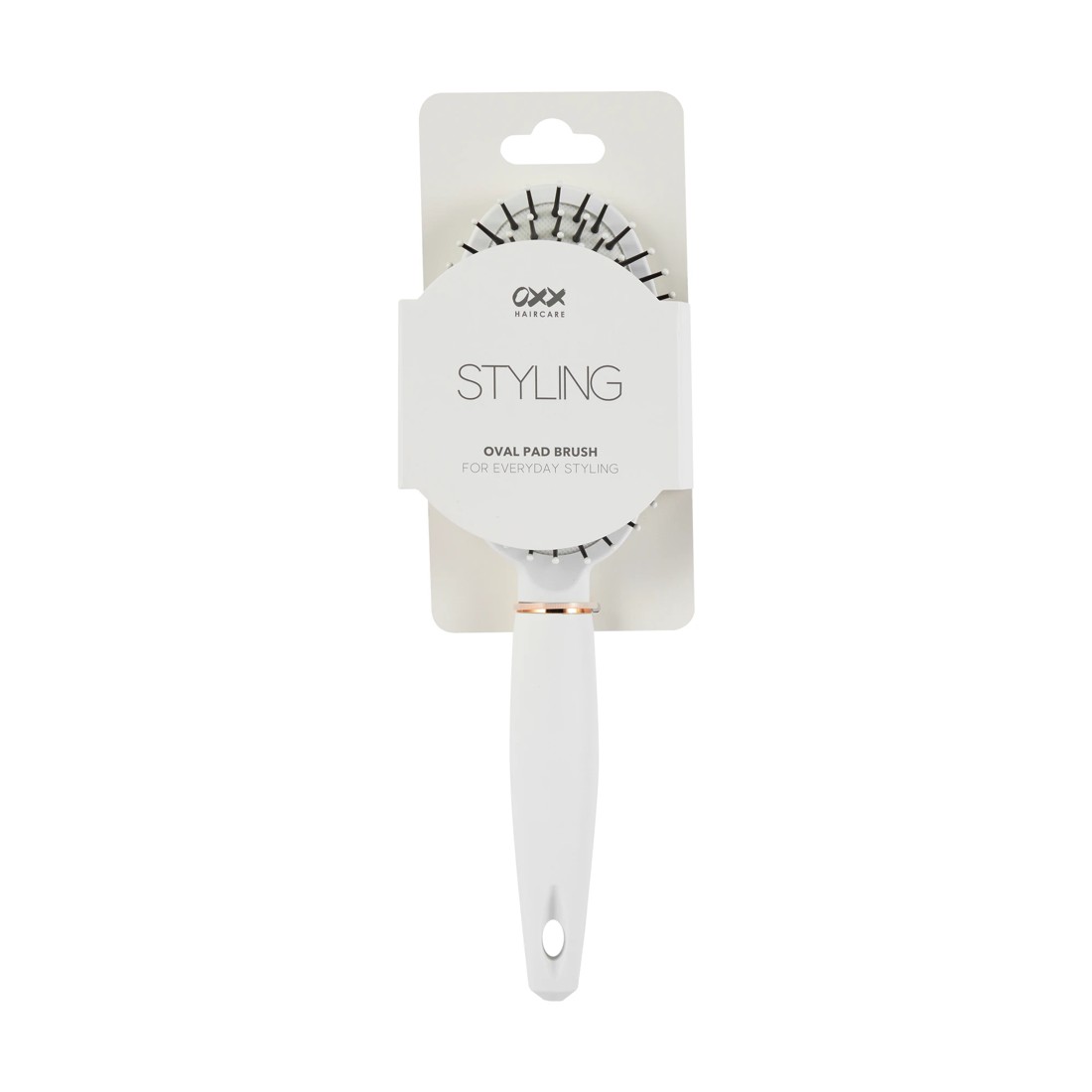 6 OXX Haircare Styling Oval Pad Brush - White, 6 of 7