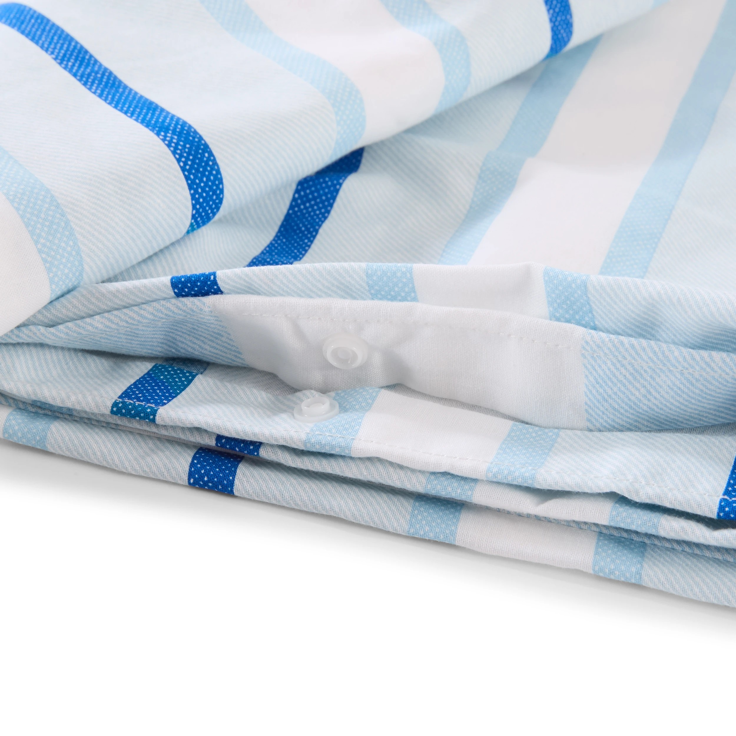 5 Morgan Cotton Rich Reversible Quilt Cover Set - King Bed, Blue, 5 of 7