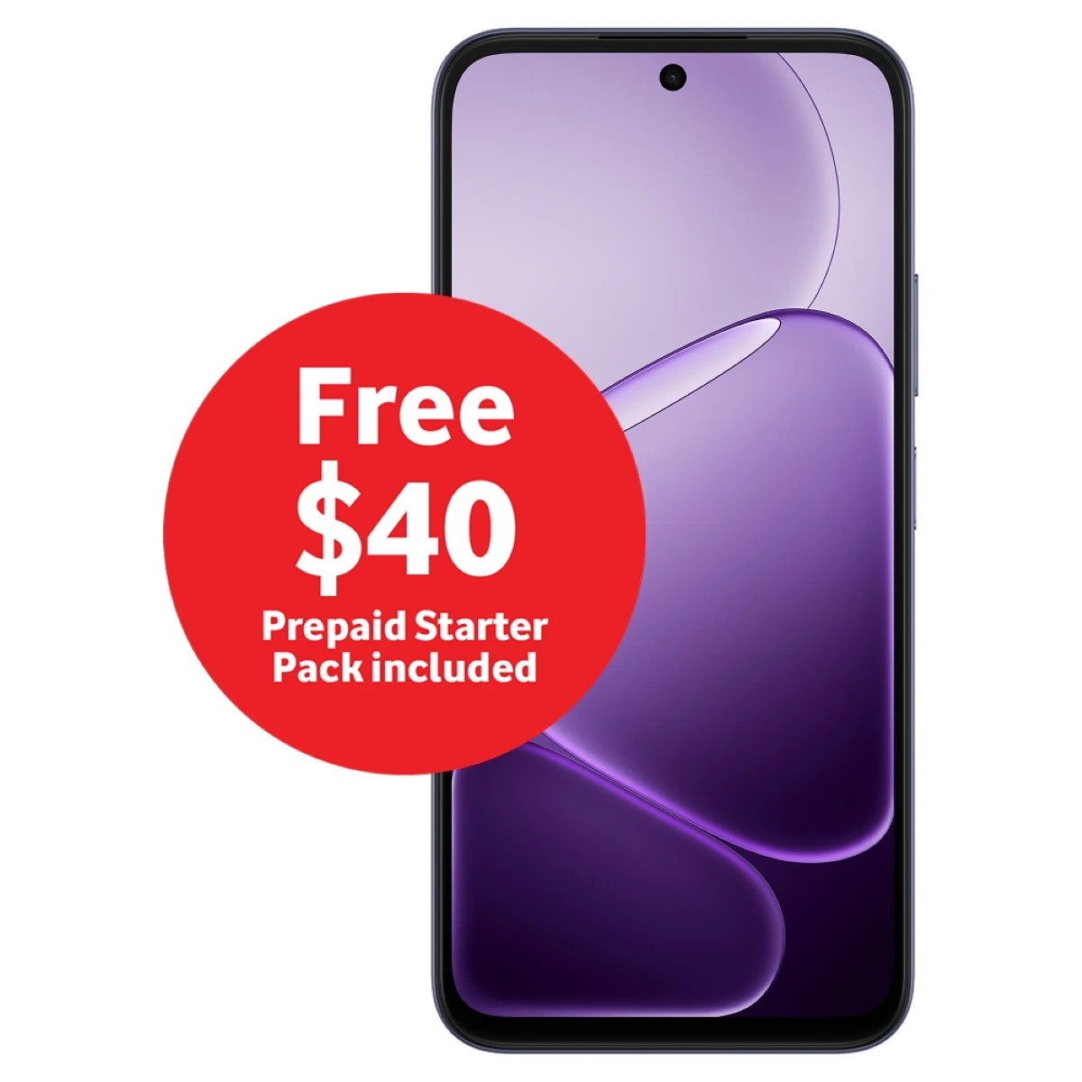 1 Vodafone Oppo A6x 5G Smartphone - Purple, 1 of 5
