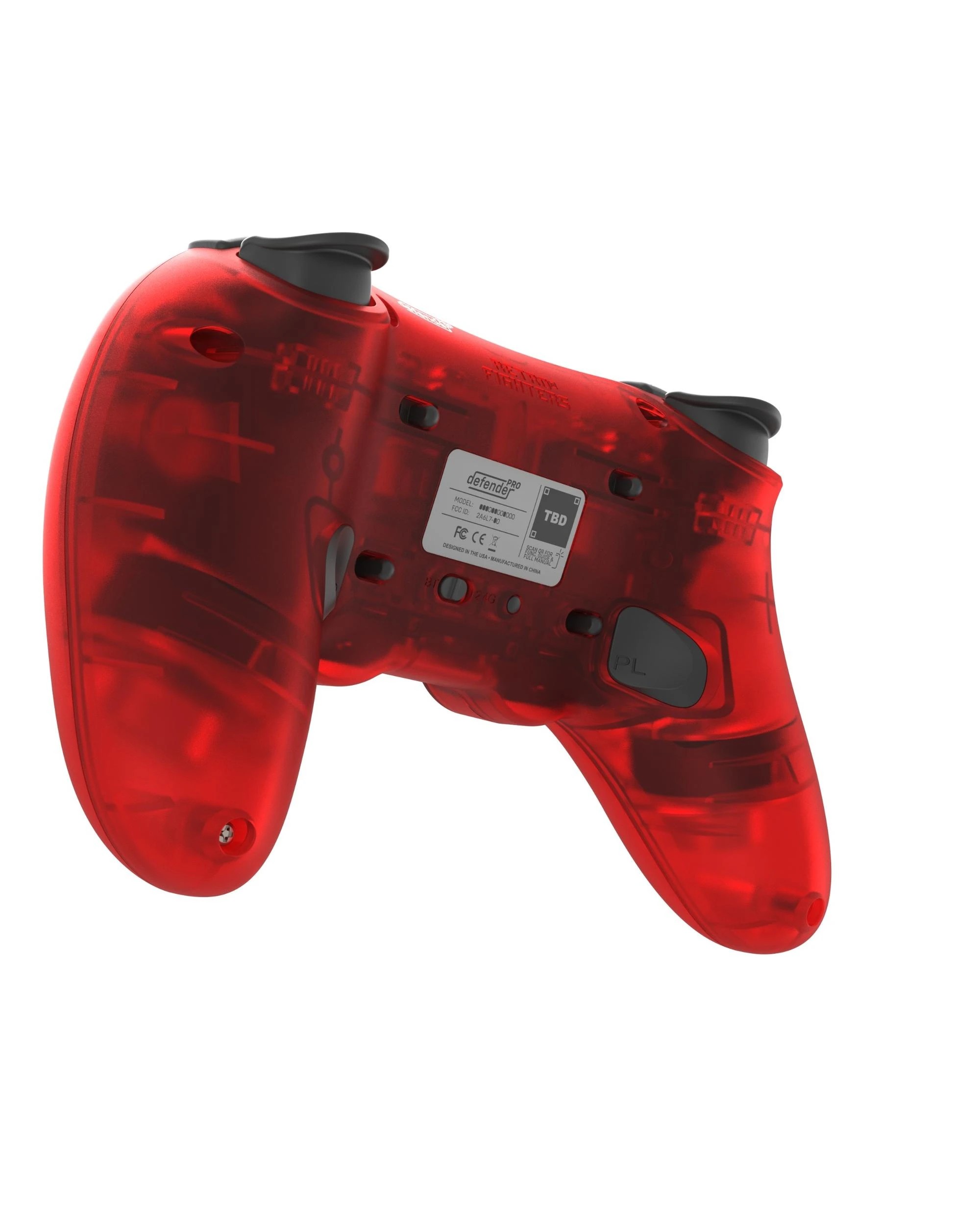 8 Retro-Fighters Defender Pro Series Retro Wireless Controller for PS1, PS2, PS3, PS Classic, Switch and PC - Red, 8 of 10