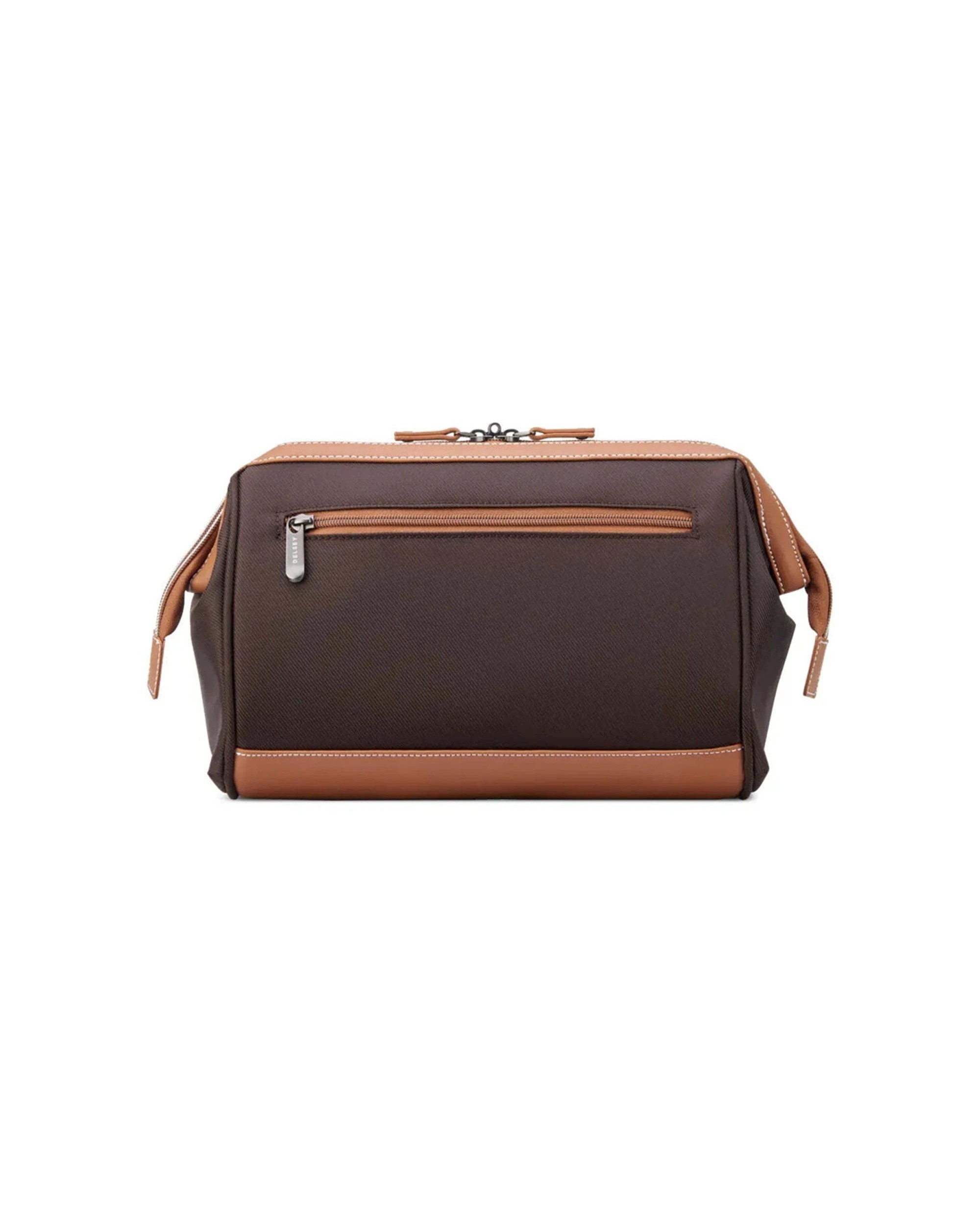 5 Delsey Chatelet Air 2.0 Toiletry Bag Large Opening Fully Lined Interior - Brown, 5 of 6
