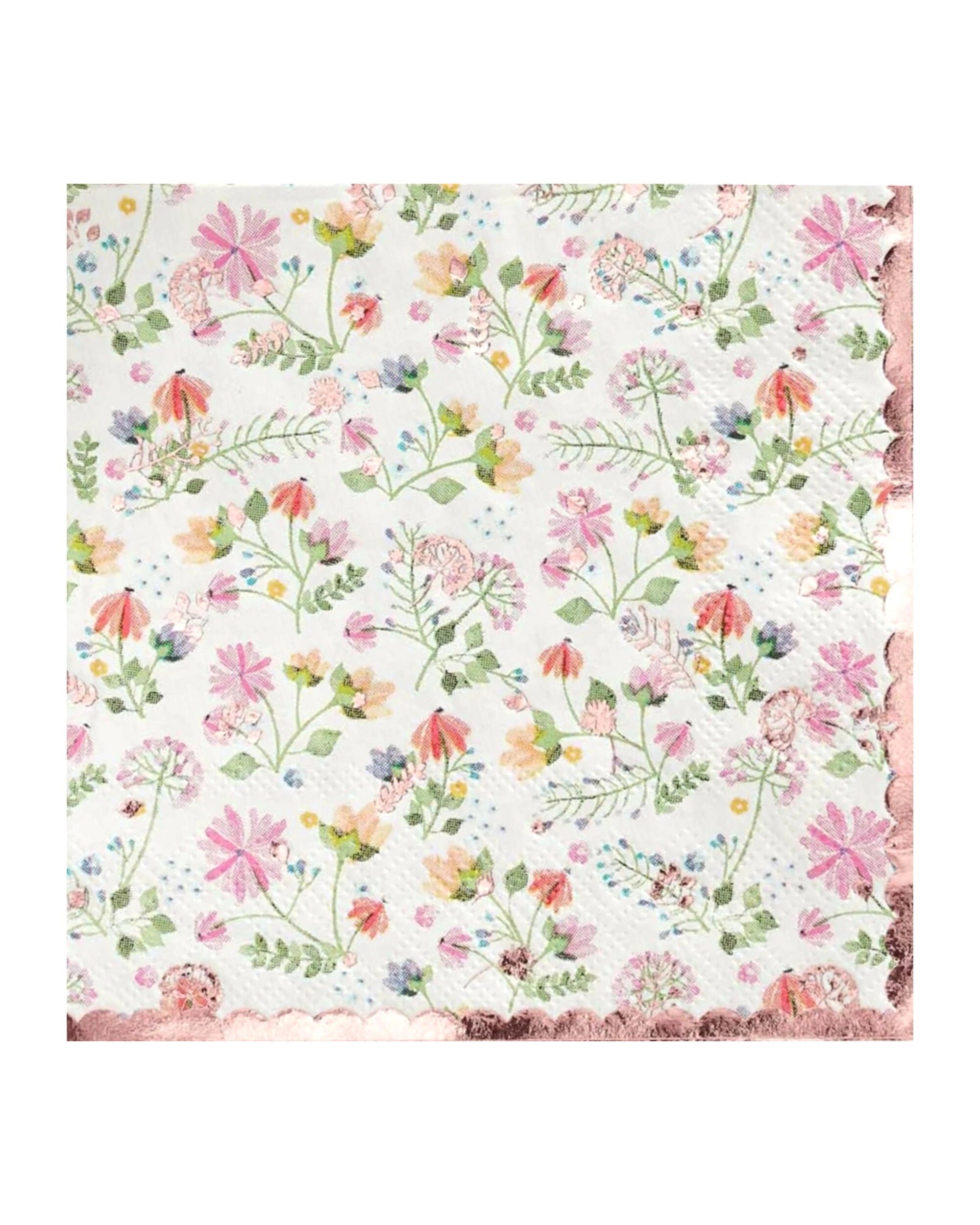 1 Ginger Ray Ginger Ray Ditsy Floral Small Napkins Serviettes Pack of 16 - Multi, 1 of 1