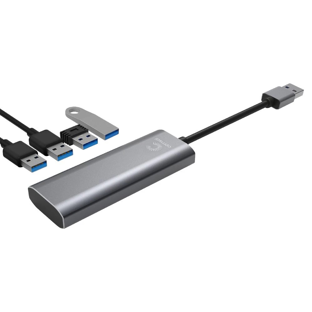 2 Comsol USB-A 4-Port USB-A Hub Silver, 2 of 5