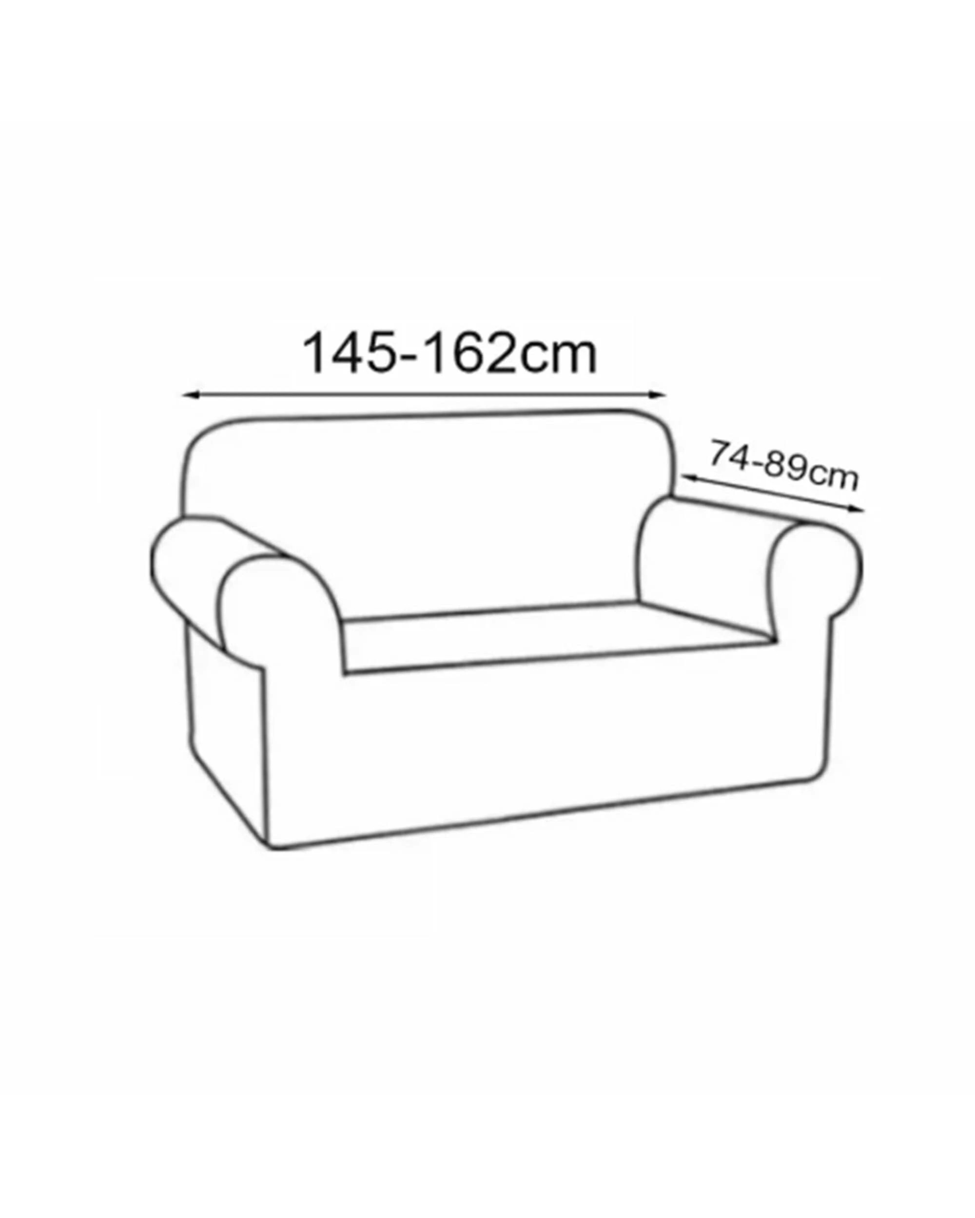5 Smarcute 2 Seater High Stretch Jacquqard Textured Sofa Cover - Green, 5 of 5