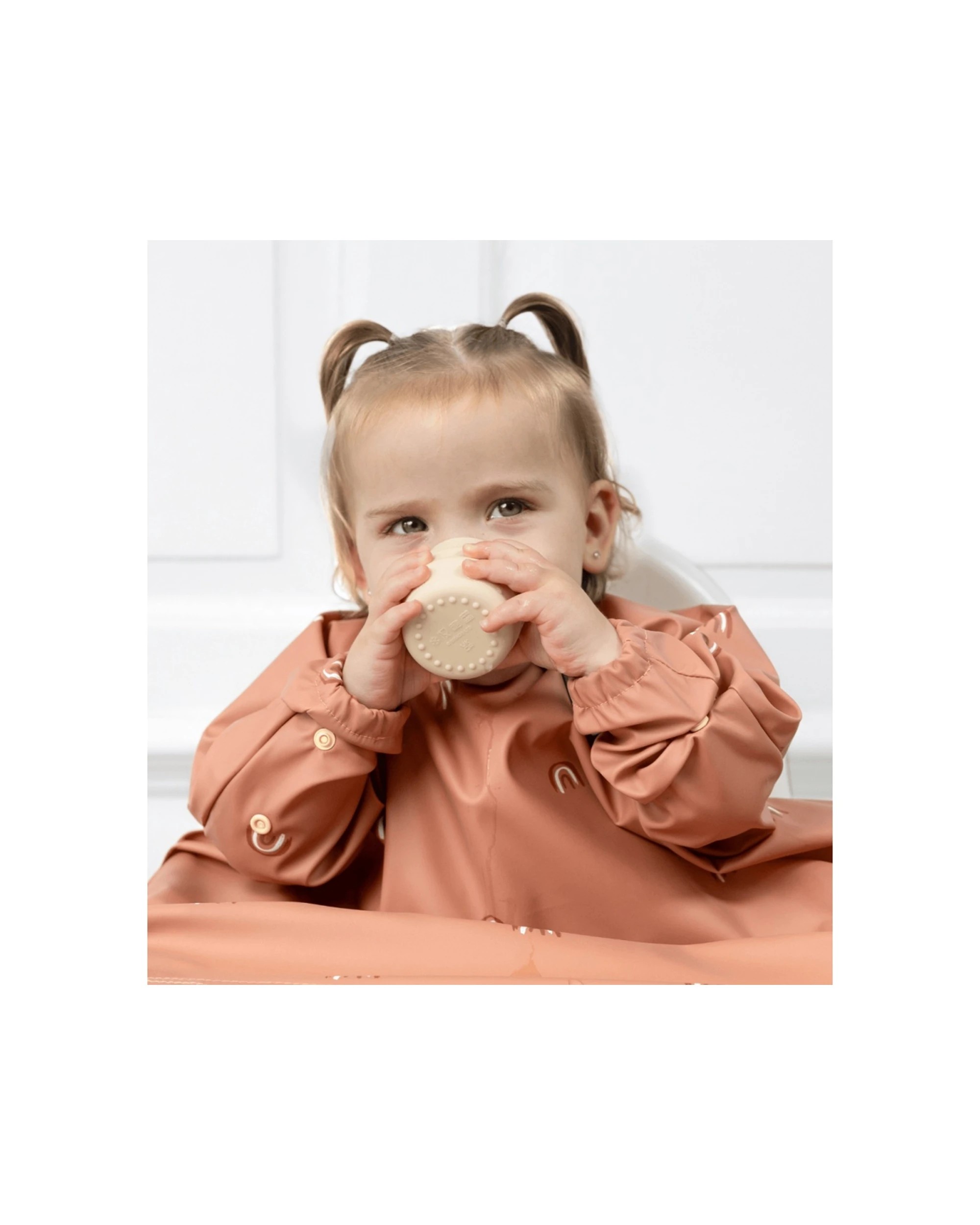 3 Bibado 2pc Sippit Cup Baby Training Drinking Cups Silicone 35ml Fawn - Yellow, 3 of 5