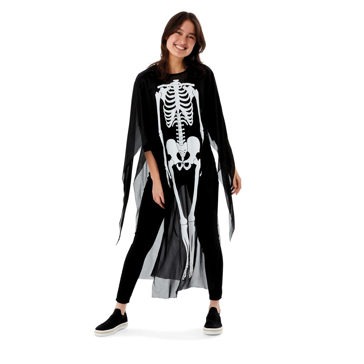 1 Skeleton Pullover Costume - Adult, 1 of 6