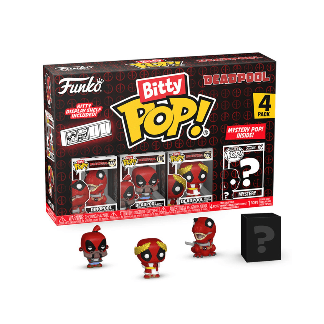 1 Funko Deadpool Dinopool Bitty 4 Pack Funko POP! Vinyl, 1 of 1