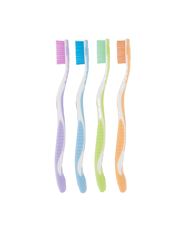 OXX Essentials 4 Pack Adult Toothbrush - 