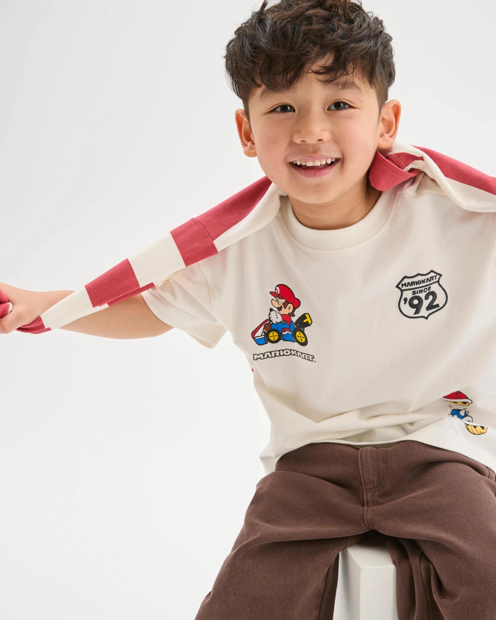 7 Super Mario Australian Cotton T-Shirt CLOUD DANCER, 7 of 7