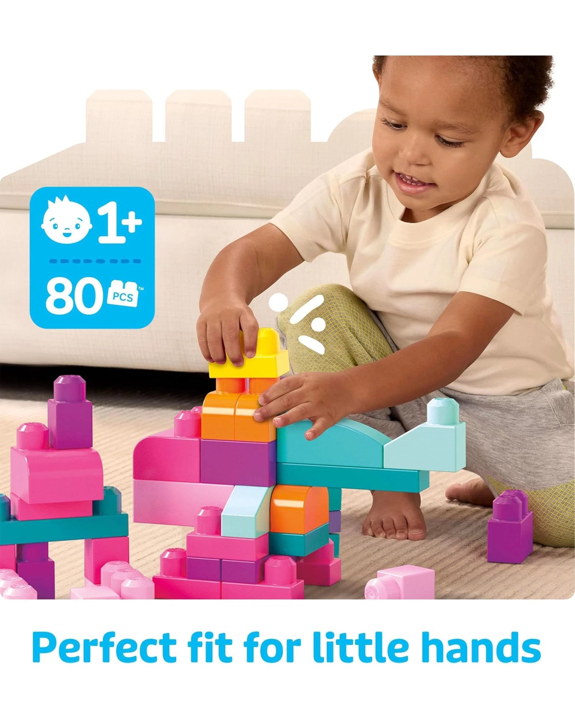 3 Mega Bloks 80 Blocks Big Building Bag - Multi, 3 of 6