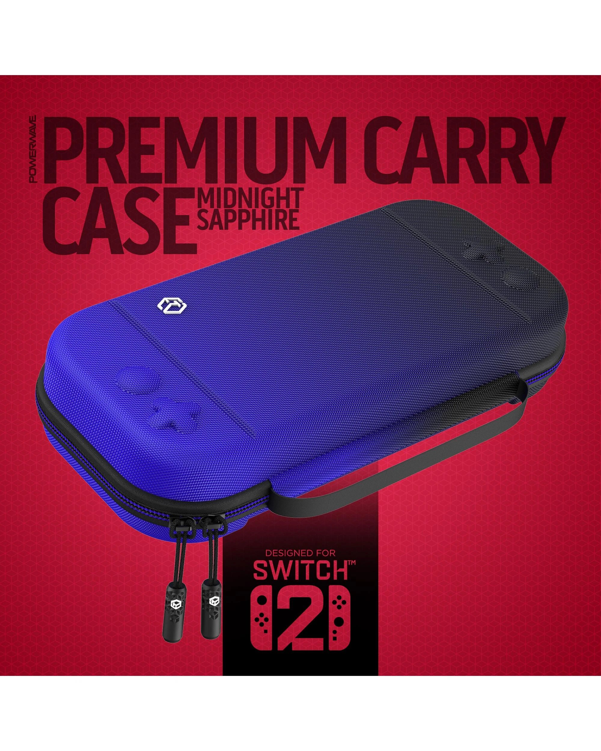 2 Powerwave Premium Carry Case Midnight Sapphire for Nintendo Switch 2 - Blue, 2 of 6
