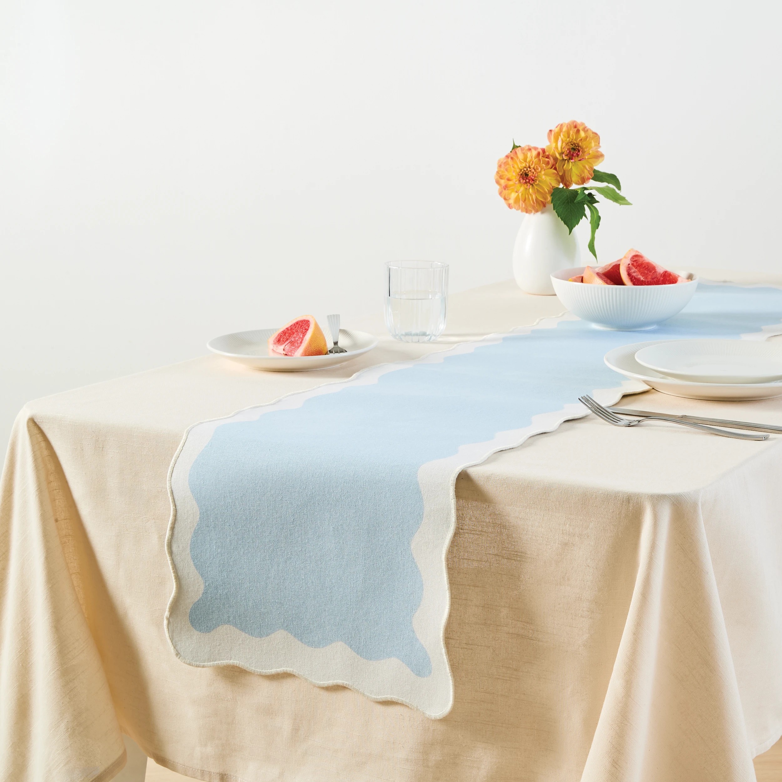 1 Wave Edge Table Runner, 1 of 7