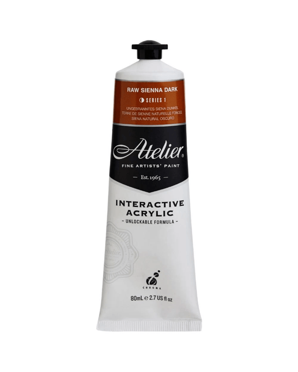 Atelier Interactive Artist Acrylic 80mL Raw Sienna Dark S1