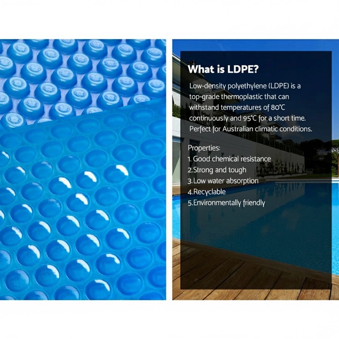 5 Aquabuddy Pool Cover 500 Micron 11x4.8m  Swimming Pool Solar Blanket 5.5m Roller - Multi, 5 of 6