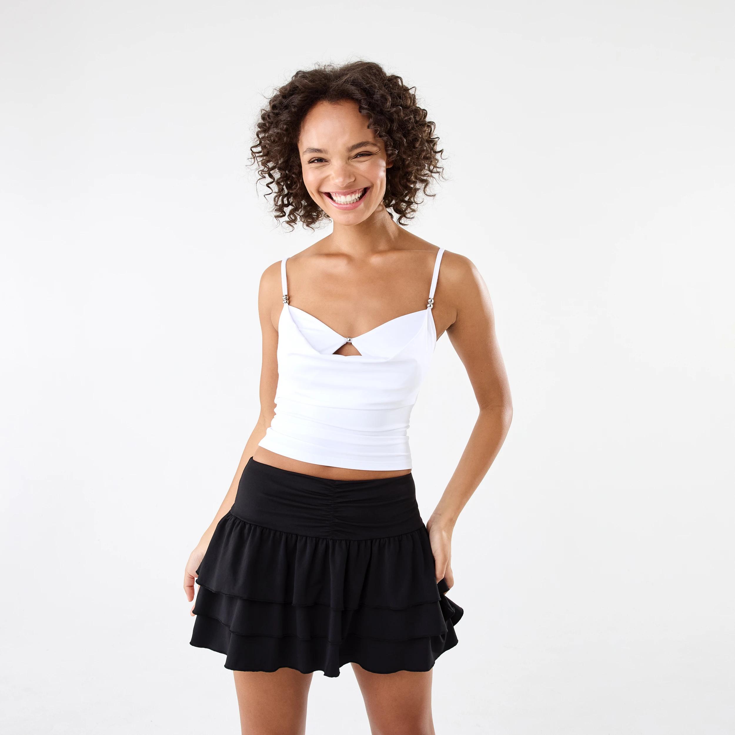 8 Sleeveless Cut Out Bead Tank White, 8 of 8