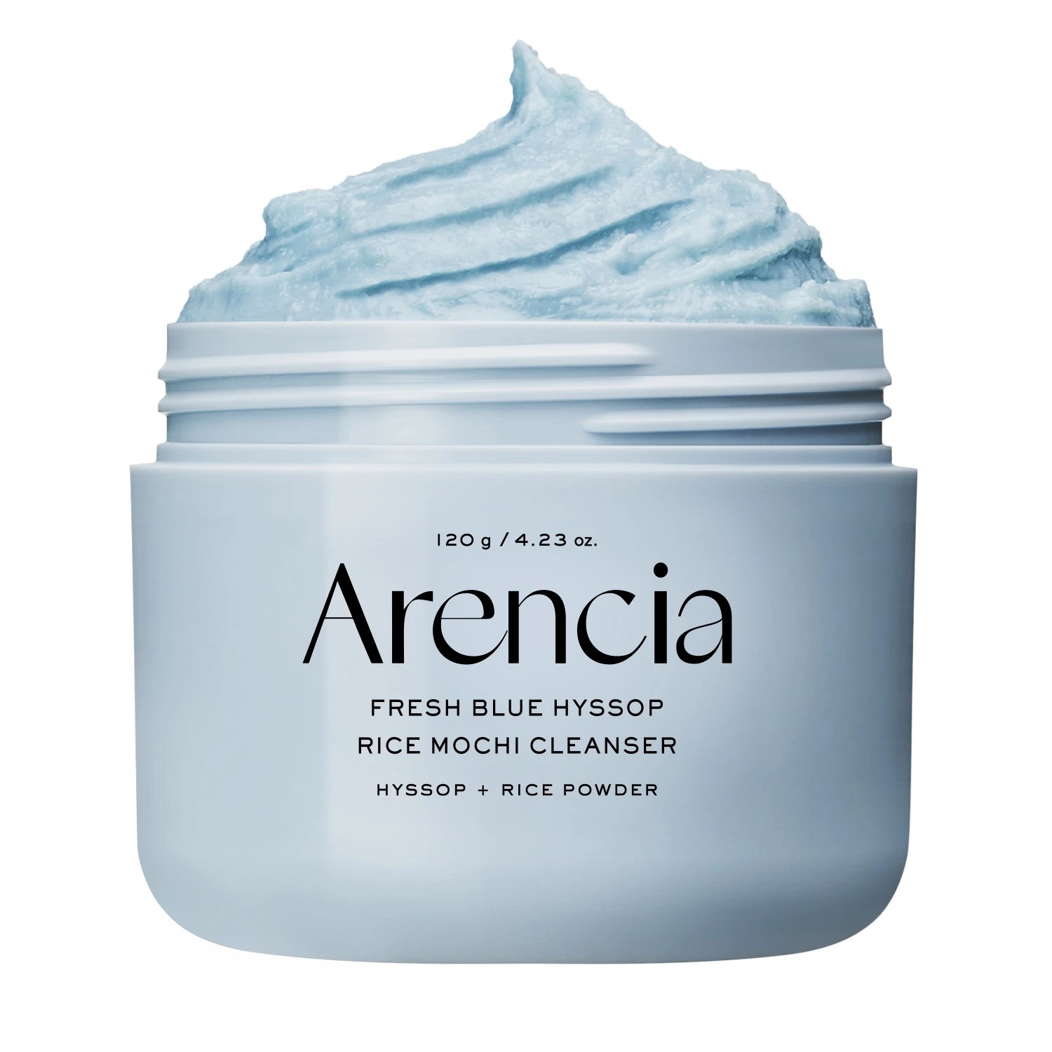 1 Arencia Fresh Blue Hyssop Rice Mochi Cleanser 120g, 1 of 4