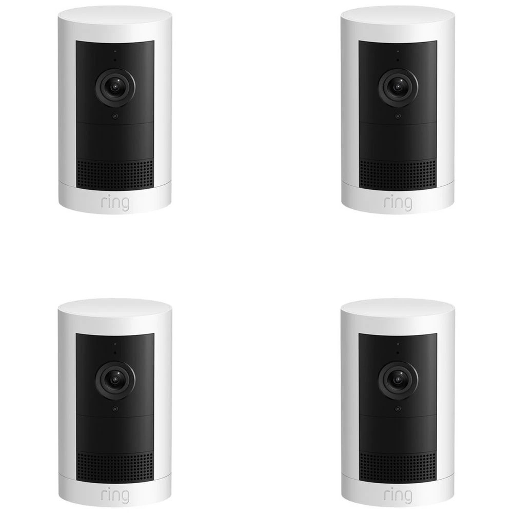 1 Ring Outdoor Camera Plus White 4 Pack, 1 of 6