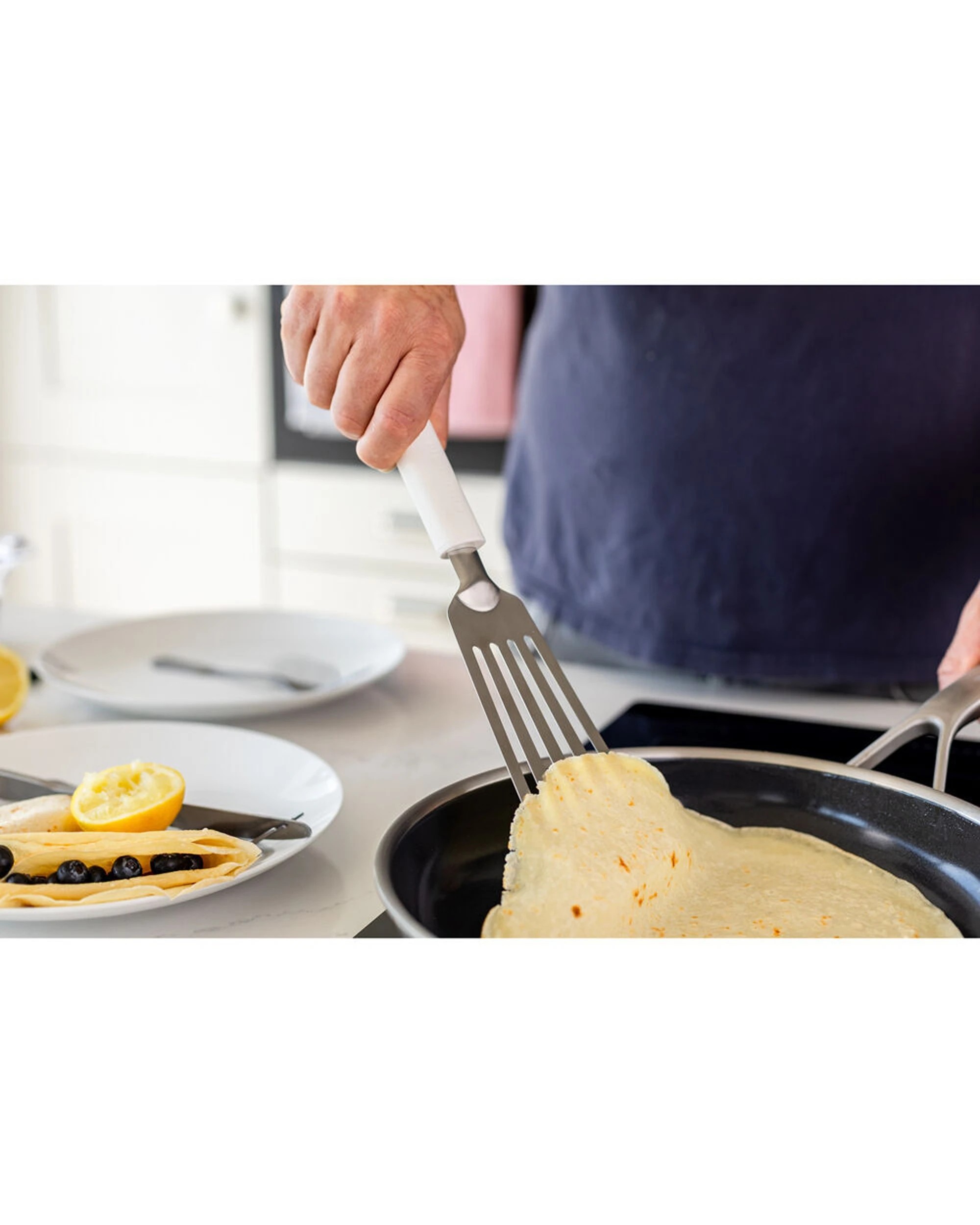 5 KitchenAid Classic Metal Flexible Turner 2PK Resistant Ergonomic Handle - White, 5 of 5