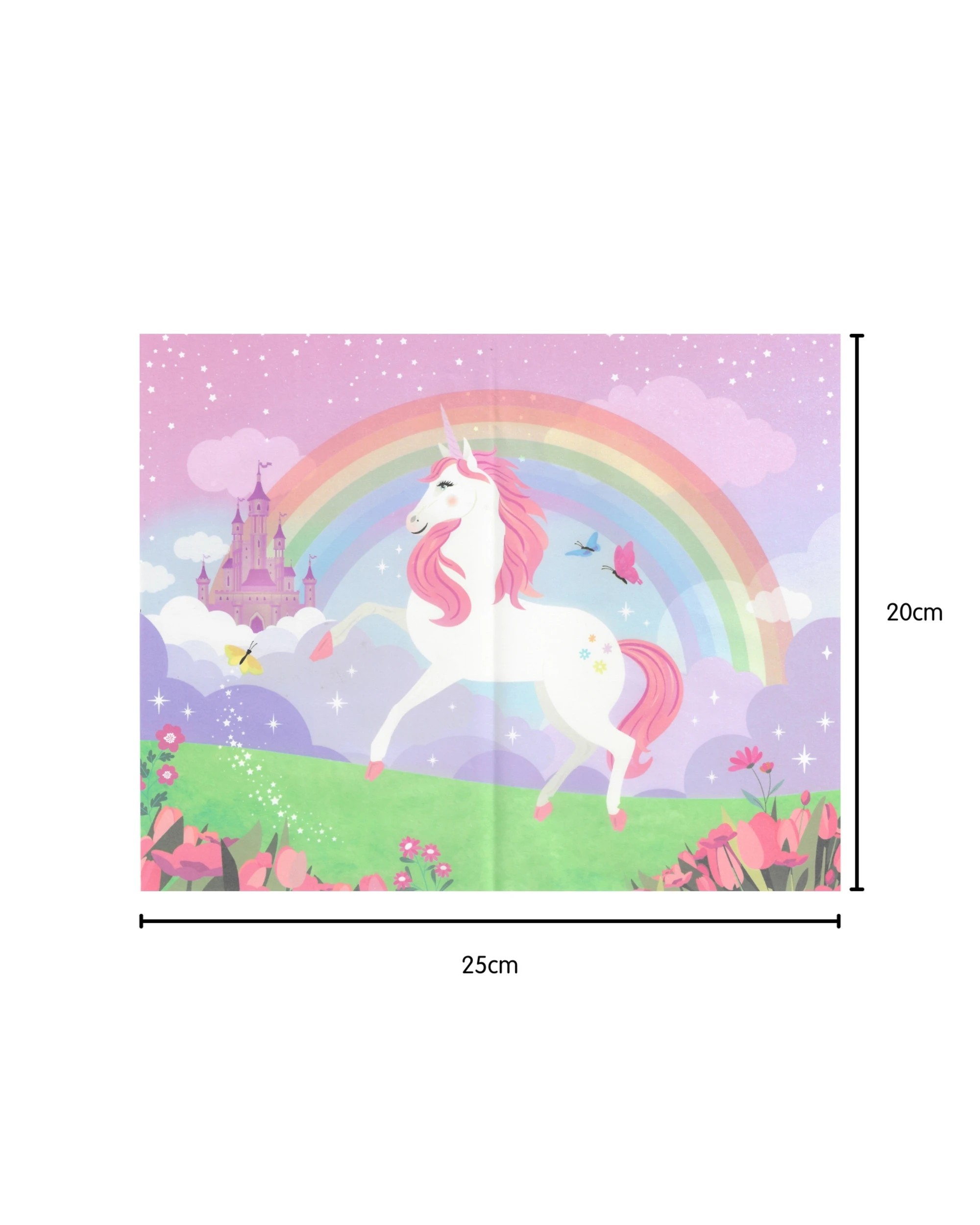 4 Artwrap Mystical Unicorn Grease Proof Paper Plate Tray Liners 8 Sheets - Multi, 4 of 5