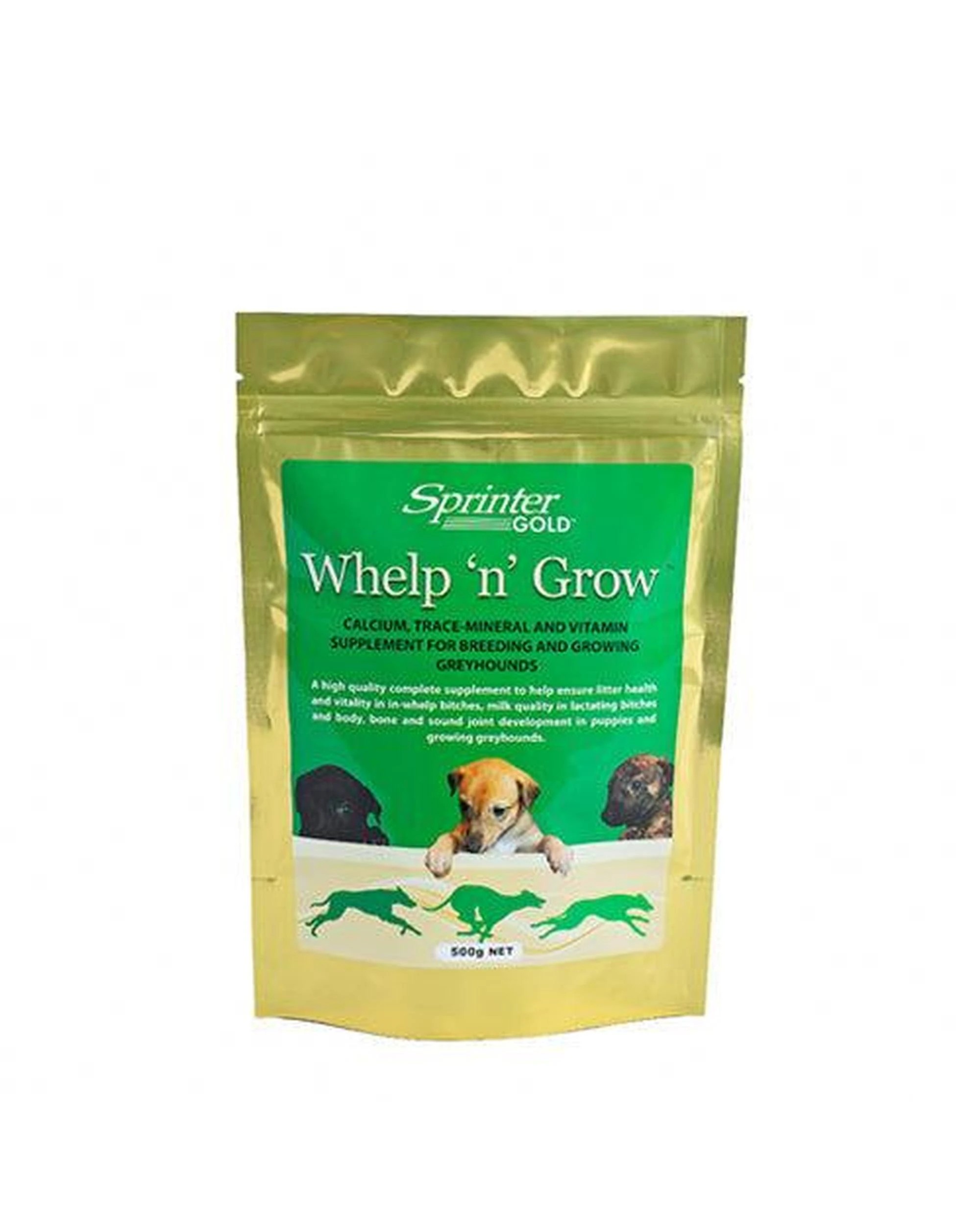 1 Sprinter Gold Whelp N Grow Breeding & Growing Greyhound Supplement 500g, 1 of 1