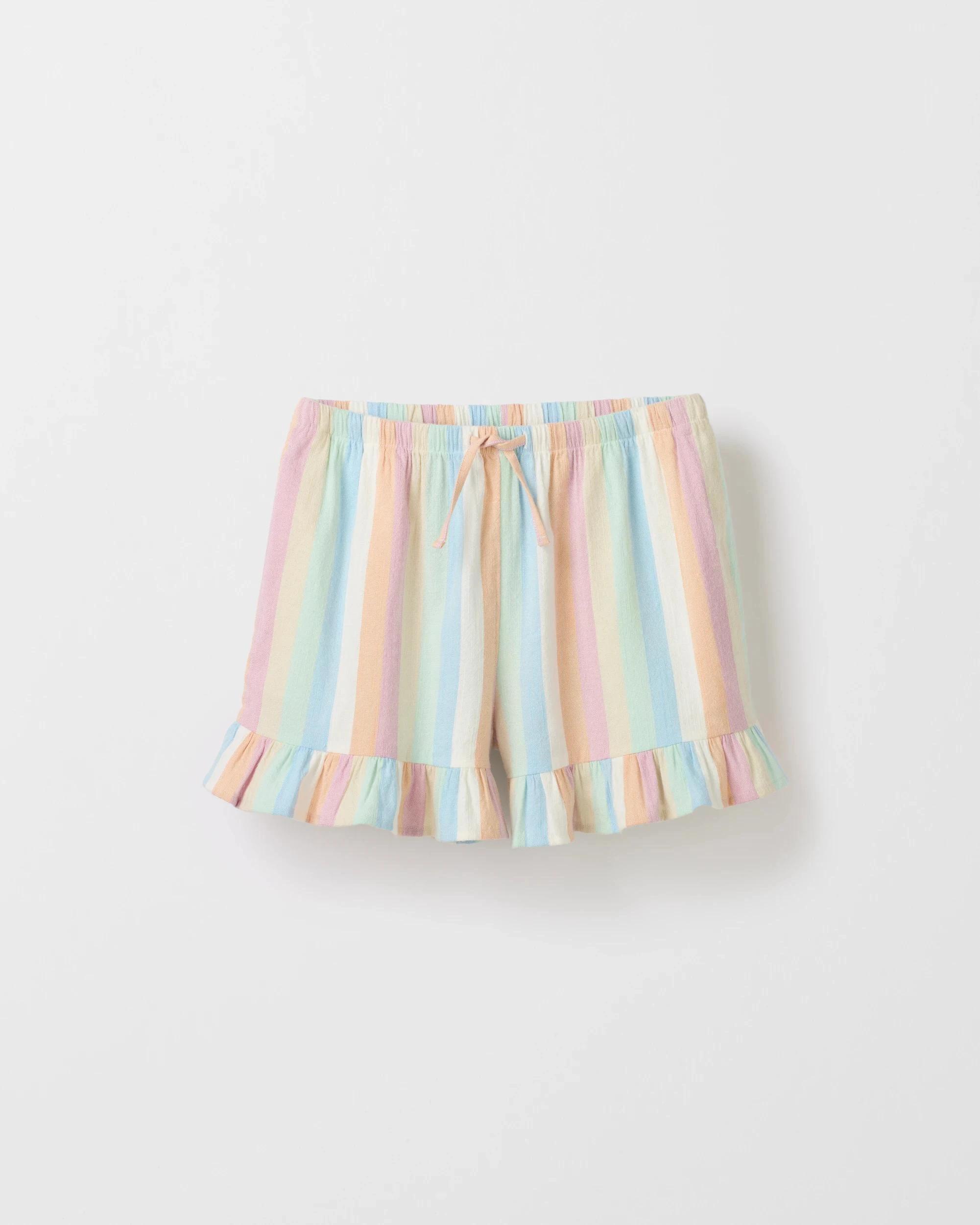 6 Target Woven Frill Hem Shorts MULTI STRIPE, 6 of 7