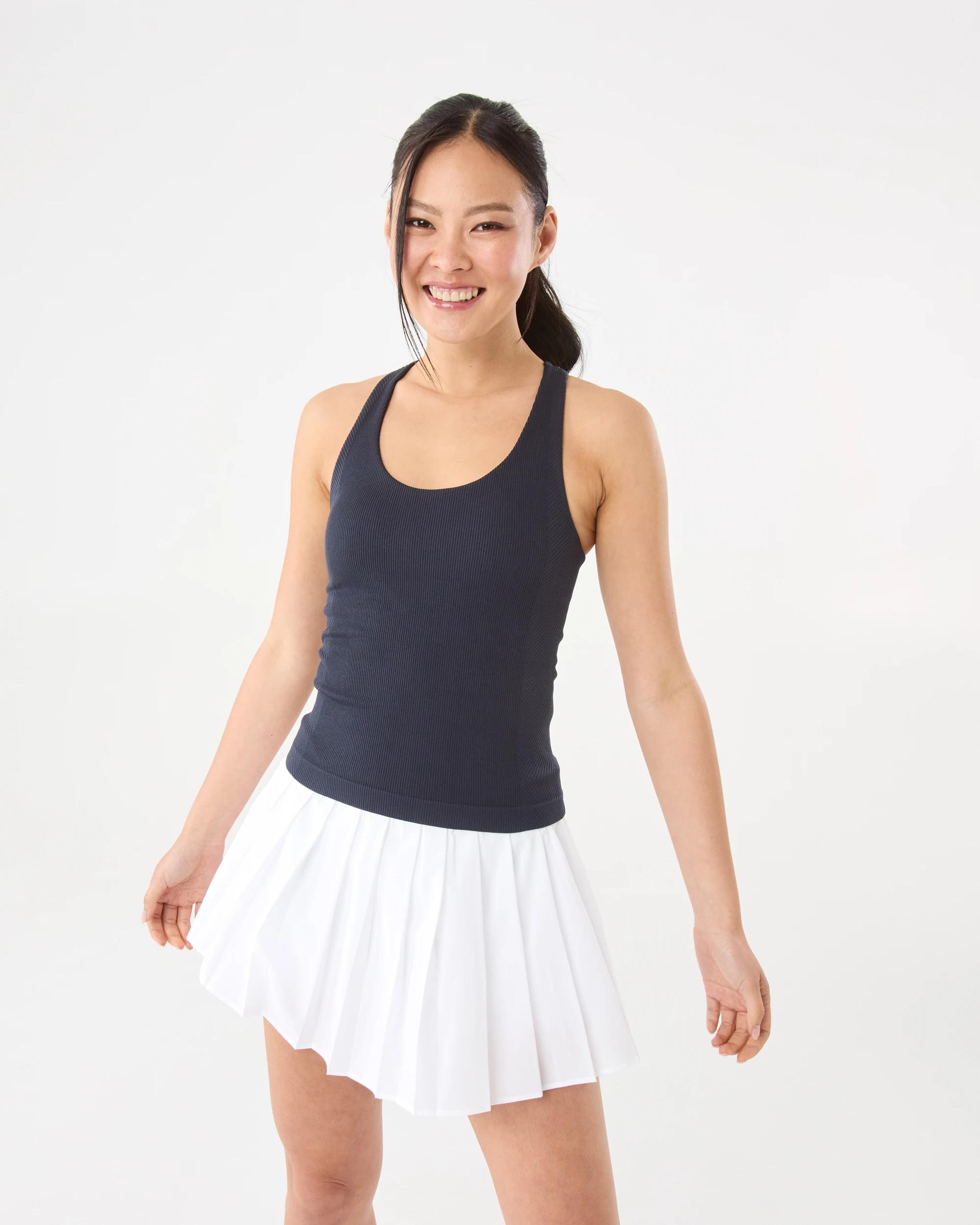9 Active Womens Pleated Skort White, 9 of 9