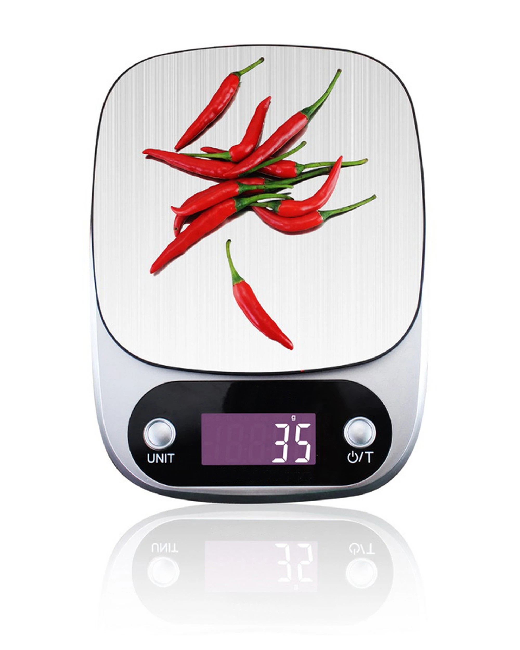 1 TODO 3Kg Stainless Steel Kitchen Scale Backlit LCD 0.1G Graduation - Silver, 1 of 1