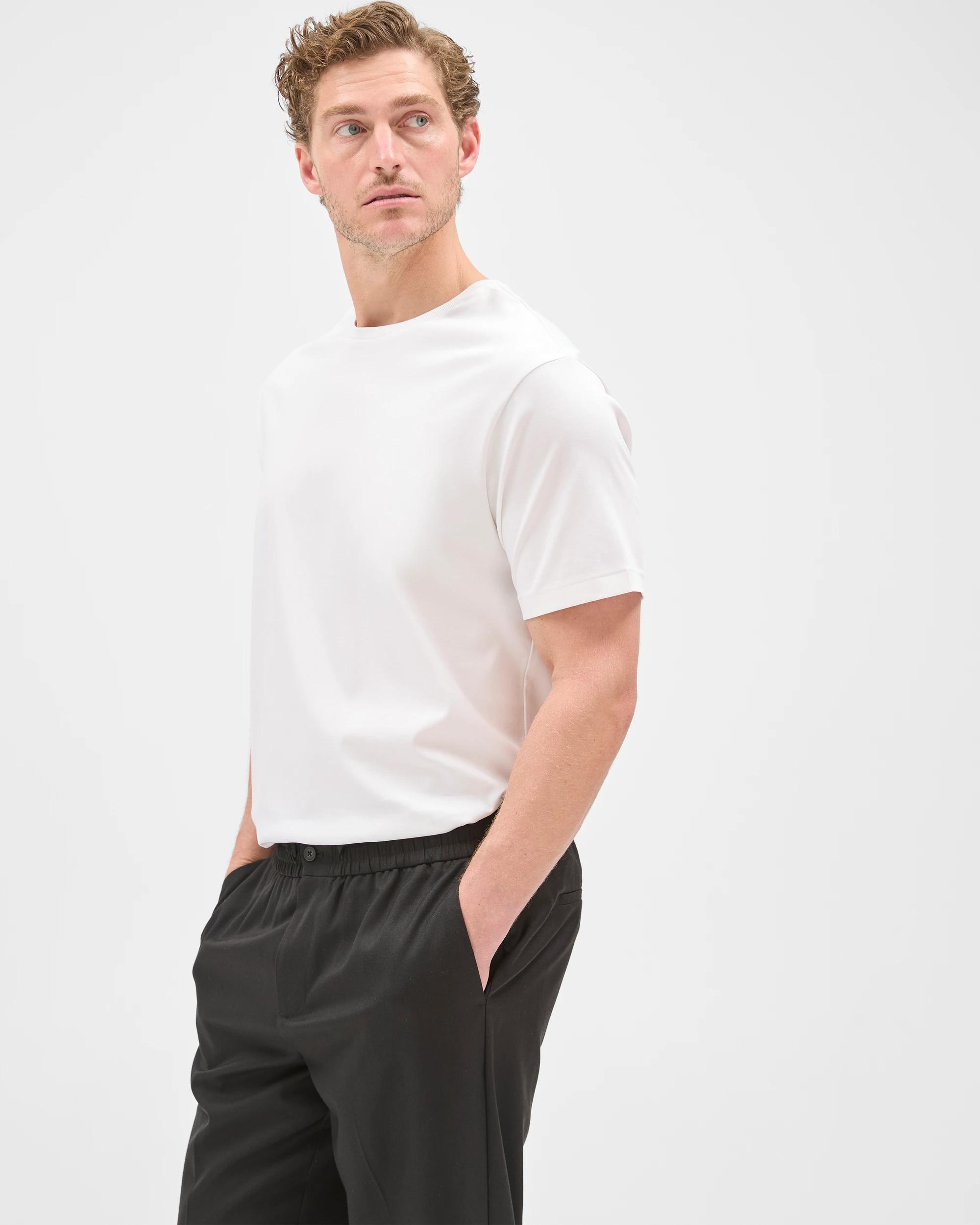 1 Preview Australian Cotton Interlock T-Shirt WHITE, 1 of 6