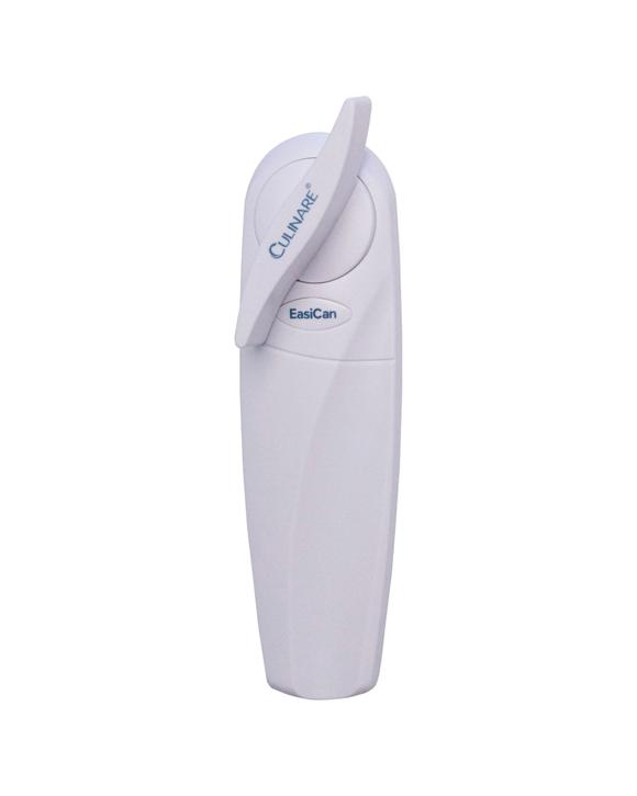 Culinare Easican Stainless Steel Can Opener Comfortable Grip No Mess Lid - White