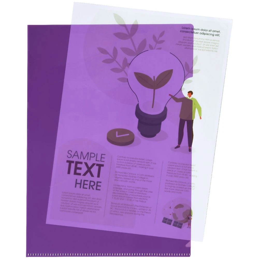 3 J.Burrows A4 Letter File Purple 20 Pack, 3 of 3