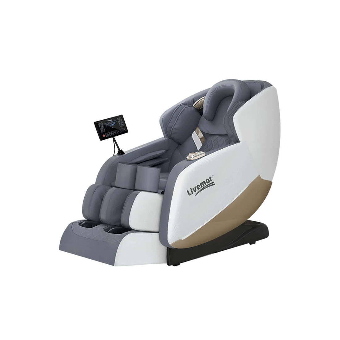 3 Livemor Beryl Electric Massage Chair — Zero-Gravity Recliner with Heat, Bluetooth &amp; AI Voice Control - Grey, 3 of 7