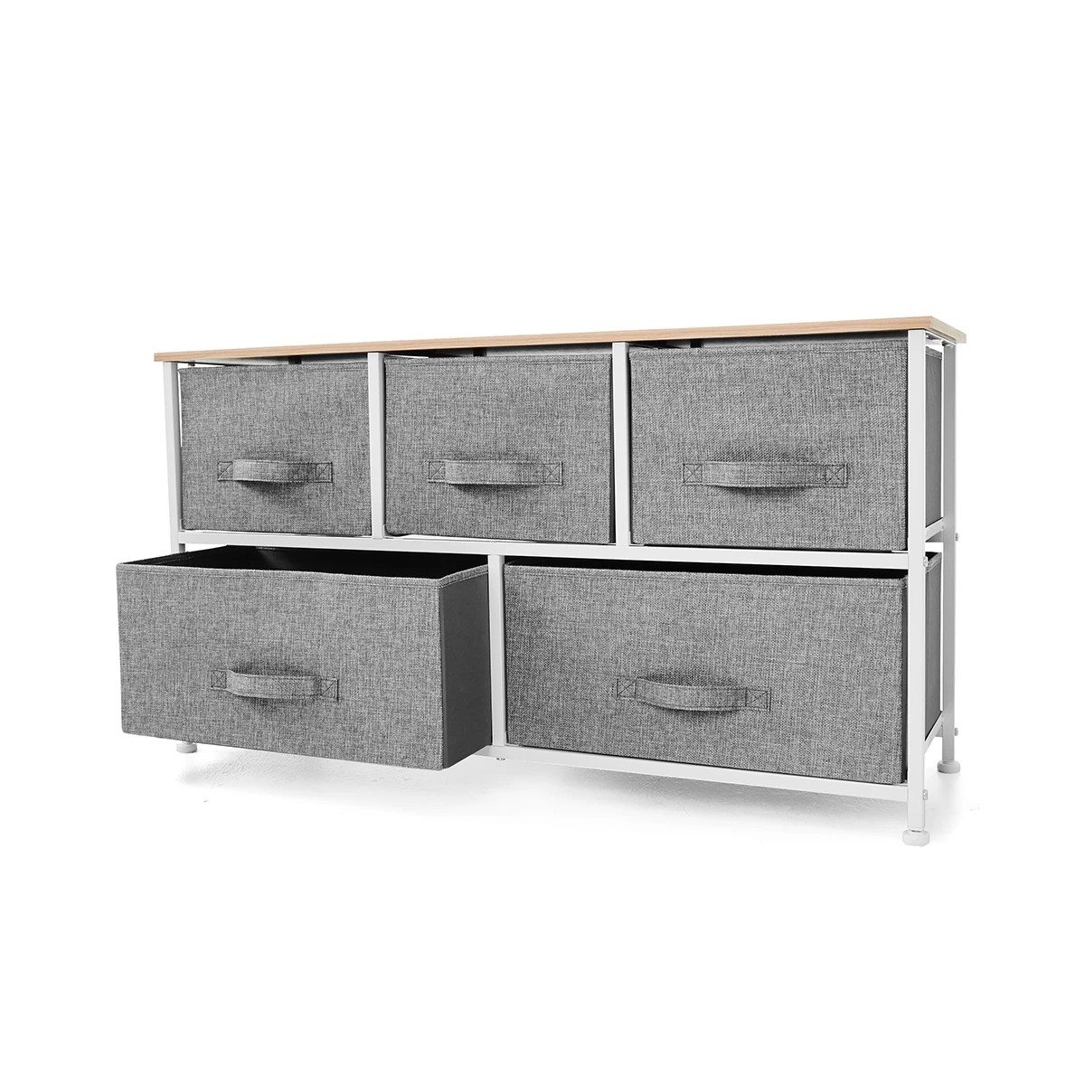 2 5 Drawer Chest - Grey, 2 of 10