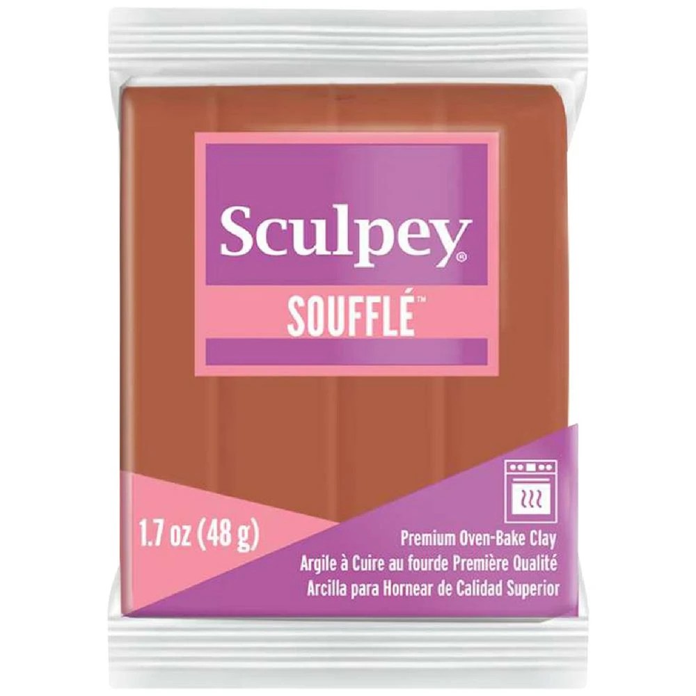 1 Sculpey Souffle Modelling Clay Cinnamon 48g, 1 of 3