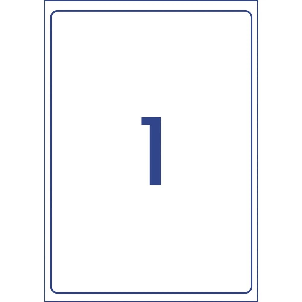 3 Avery 1UP Heavy Duty Laser Labels White 10 Sheets, 3 of 5