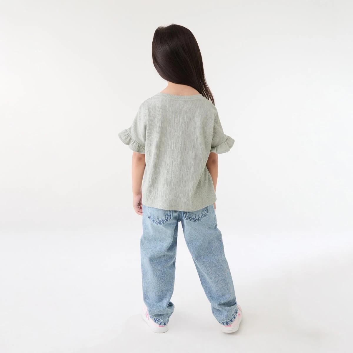 6 Short Sleeve Crinkle T-shirt AQUA GREY, 6 of 6