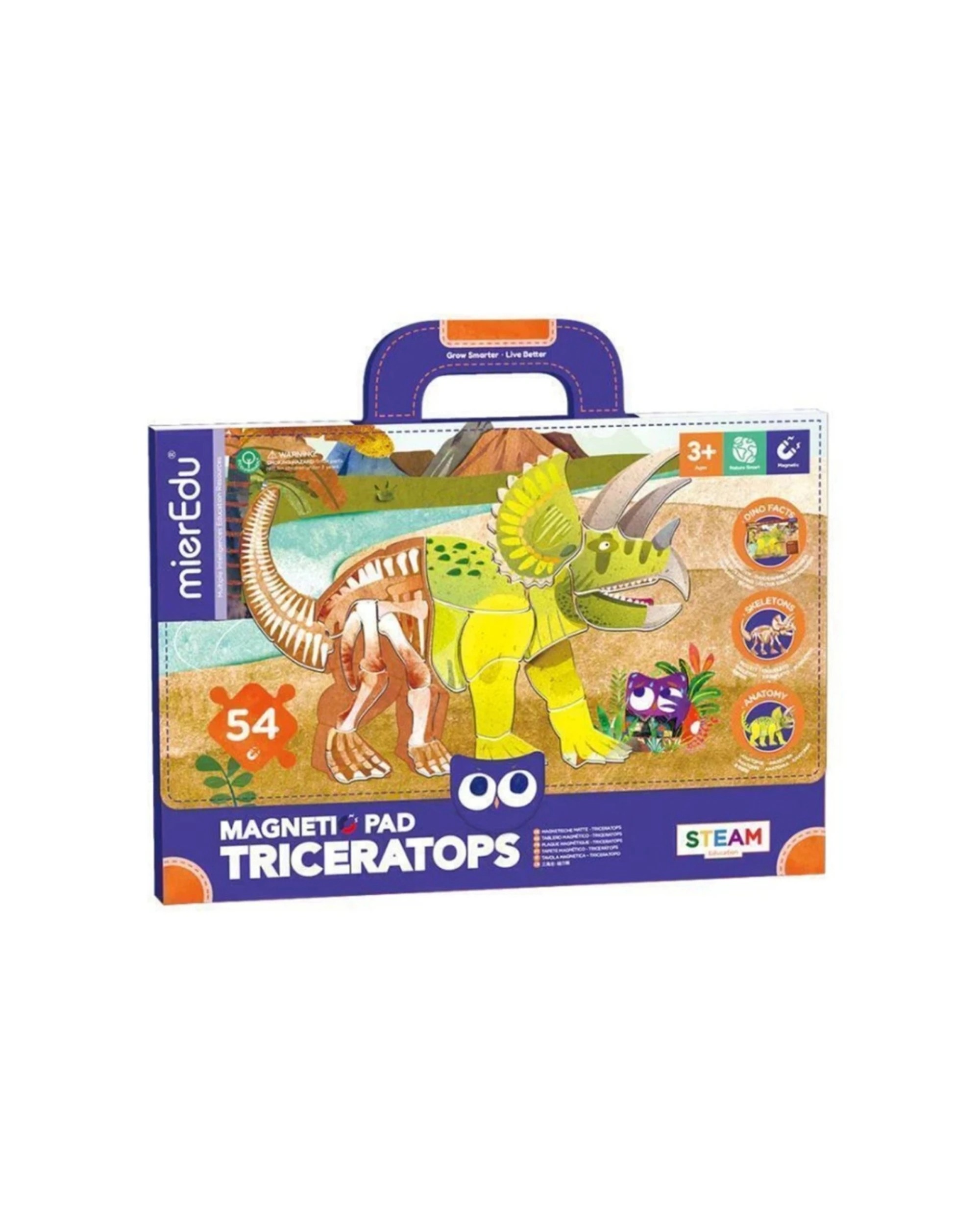 1 Mieredu Magnetic Pad Triceratops Stem Learning Kids Educational Toy, 1 of 3