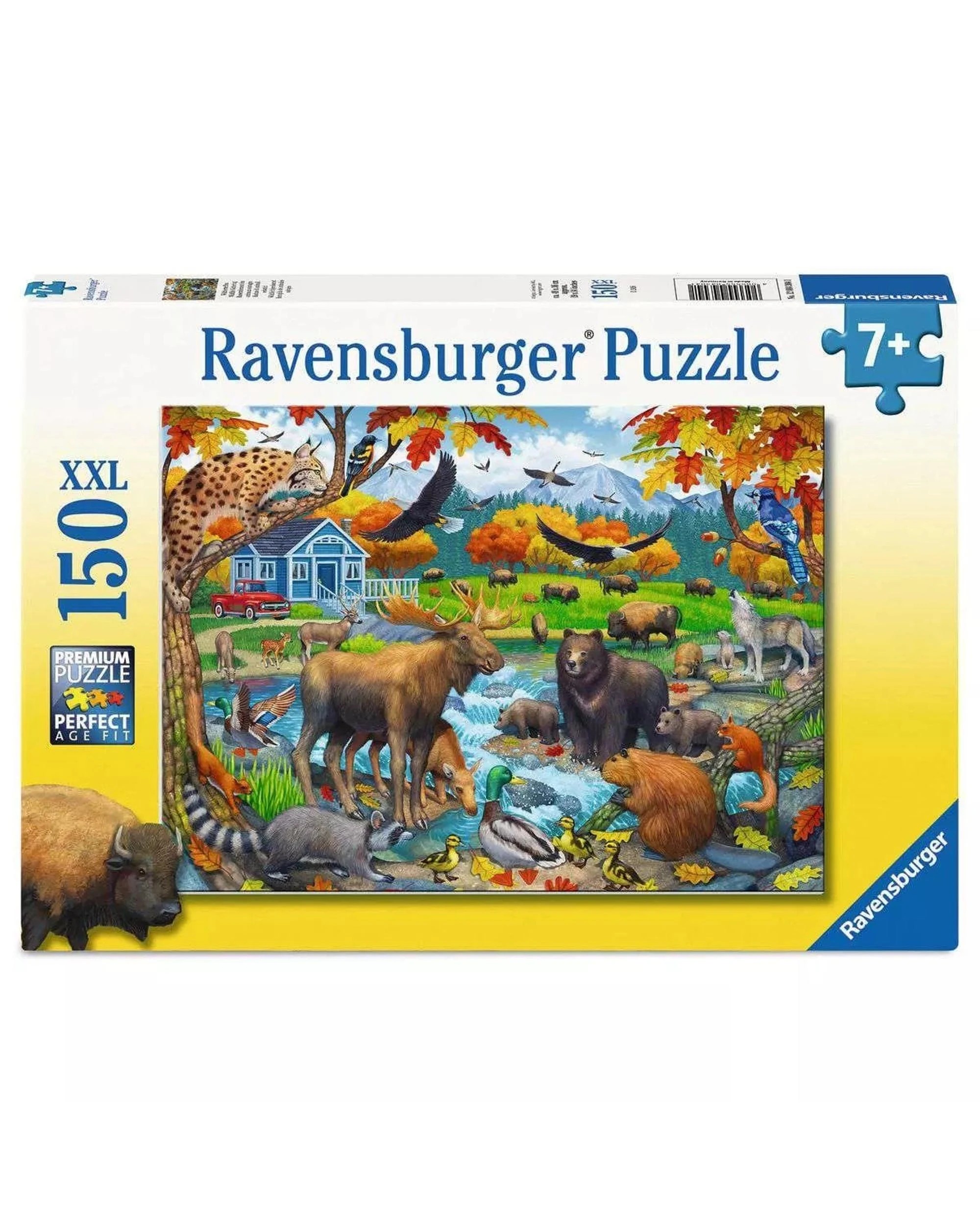 1 Ravensburger Wildlife Gathering XXL 150 Piece Jigsaw Puzzle, 1 of 3
