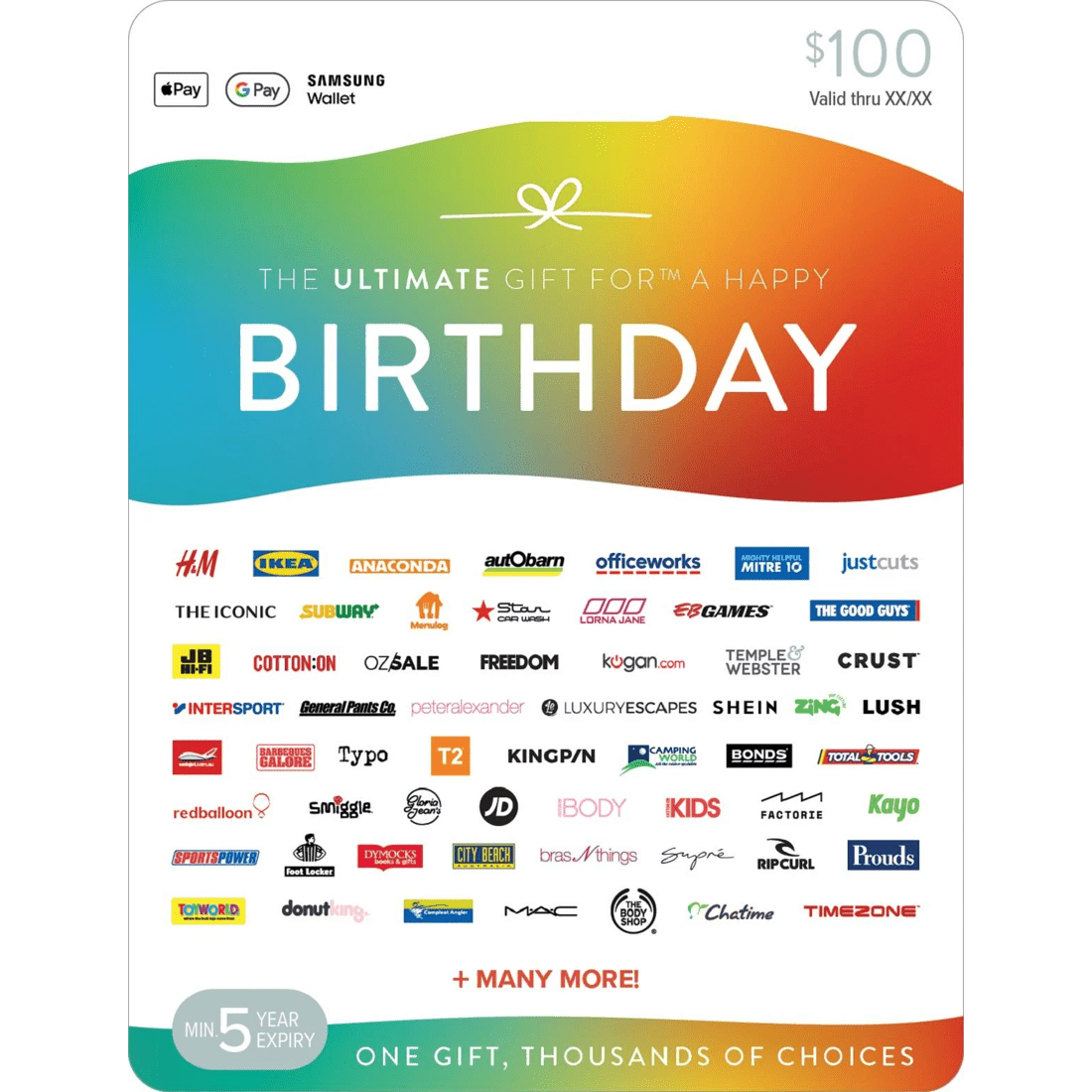 1 The Ultimate Birthday $100 Gift Card, 1 of 1